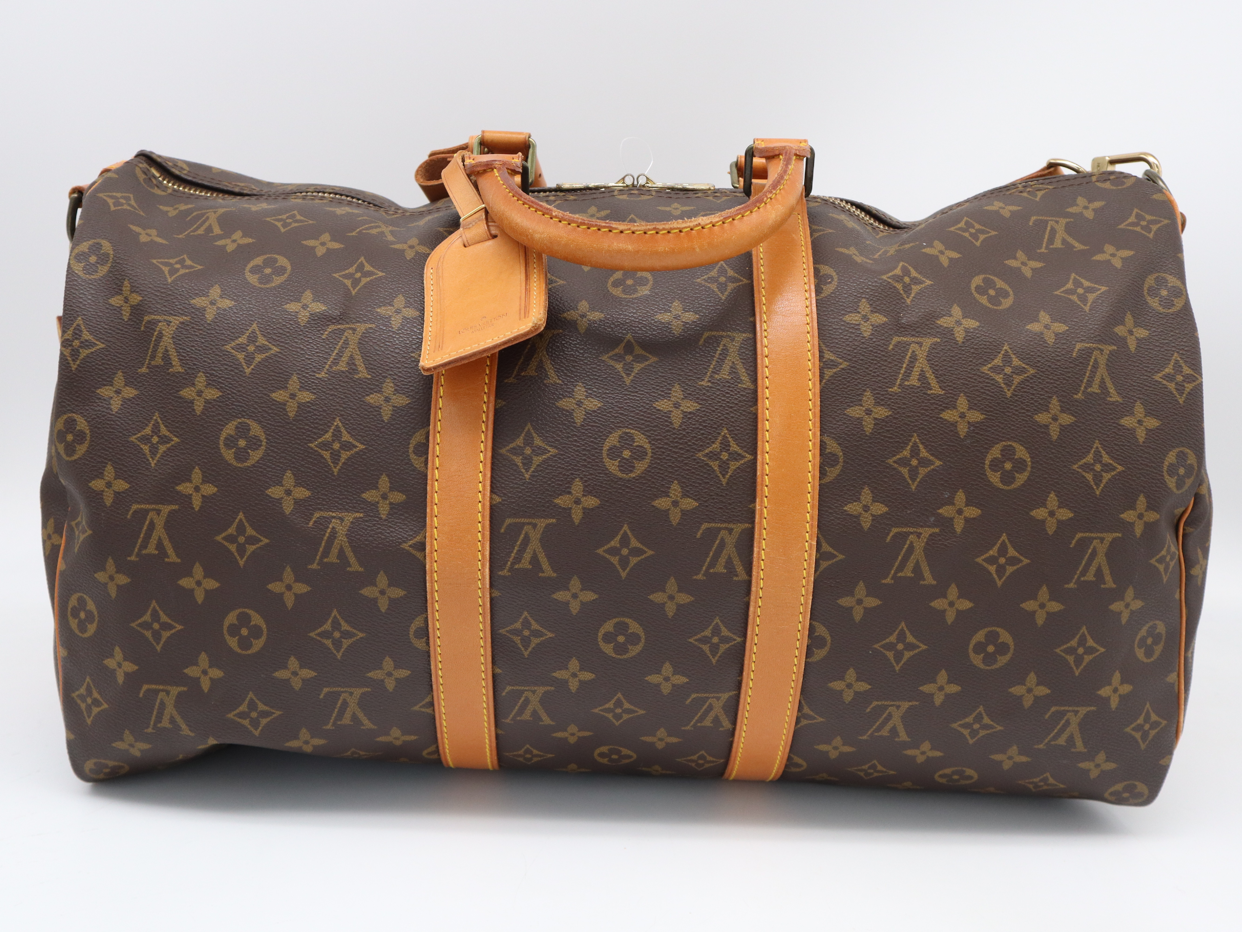 M41416 Monogram Keepall Bandoulière 50 Boston Bag with Shoulder Strap, Name Tag, and Handle — view 2