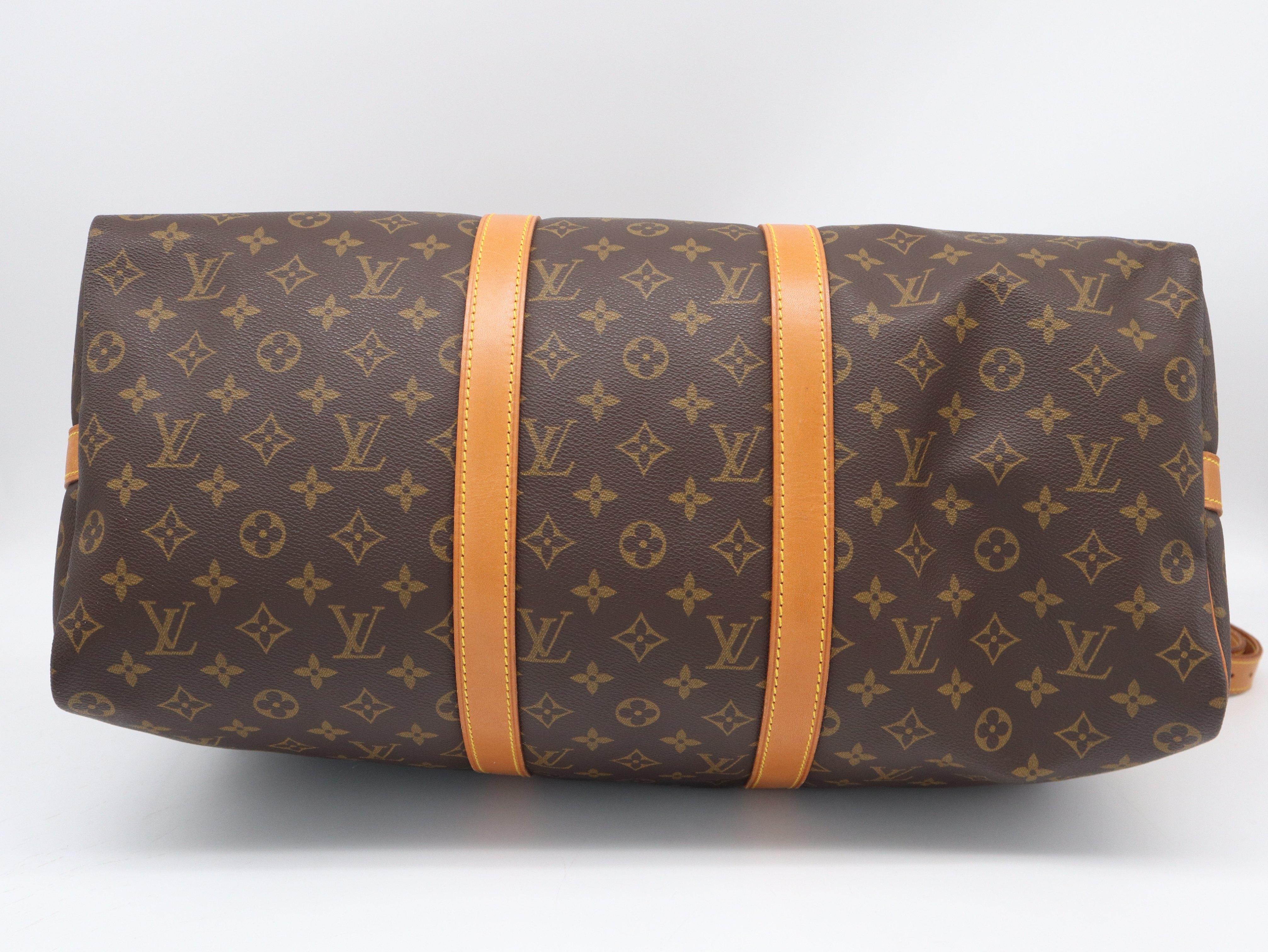 M41416 Monogram Keepall Bandoulière 50 Boston Bag with Shoulder Strap, Name Tag, and Handle — view 5