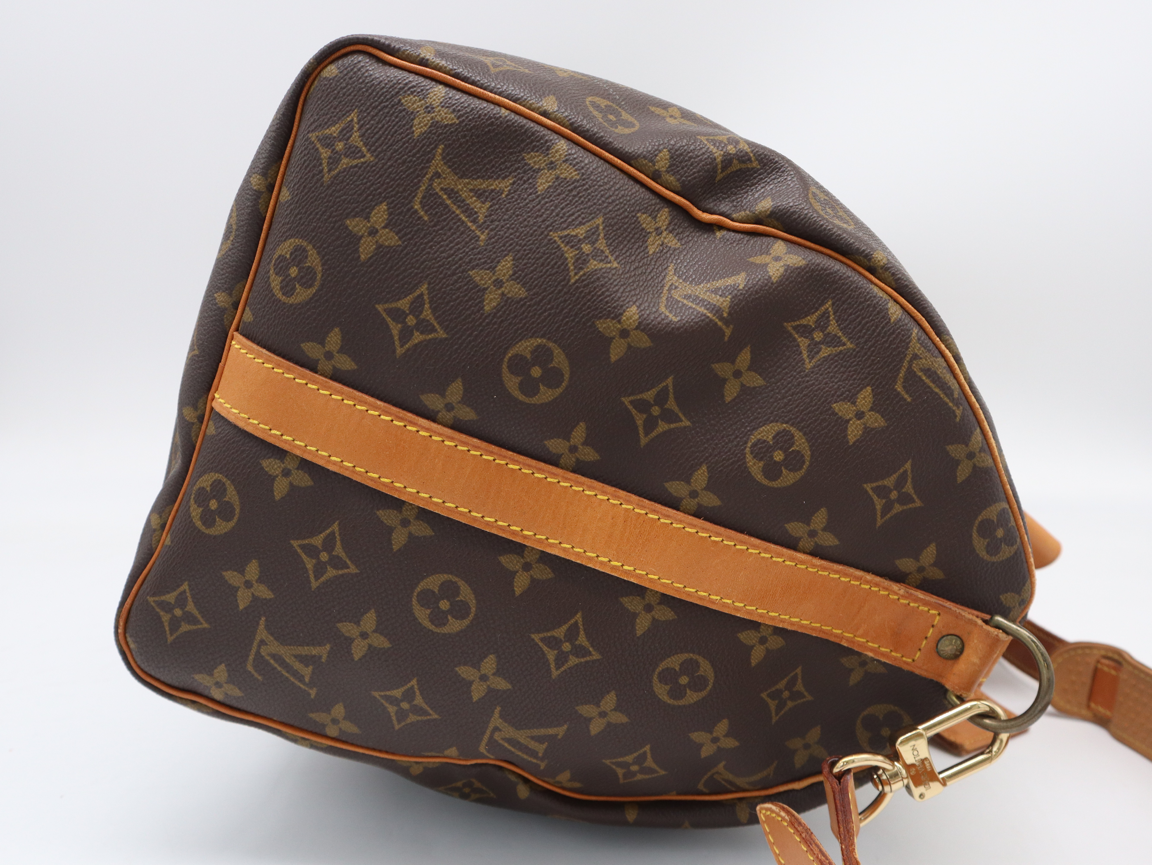M41416 Monogram Keepall Bandoulière 50 Boston Bag with Shoulder Strap, Name Tag, and Handle — view 7