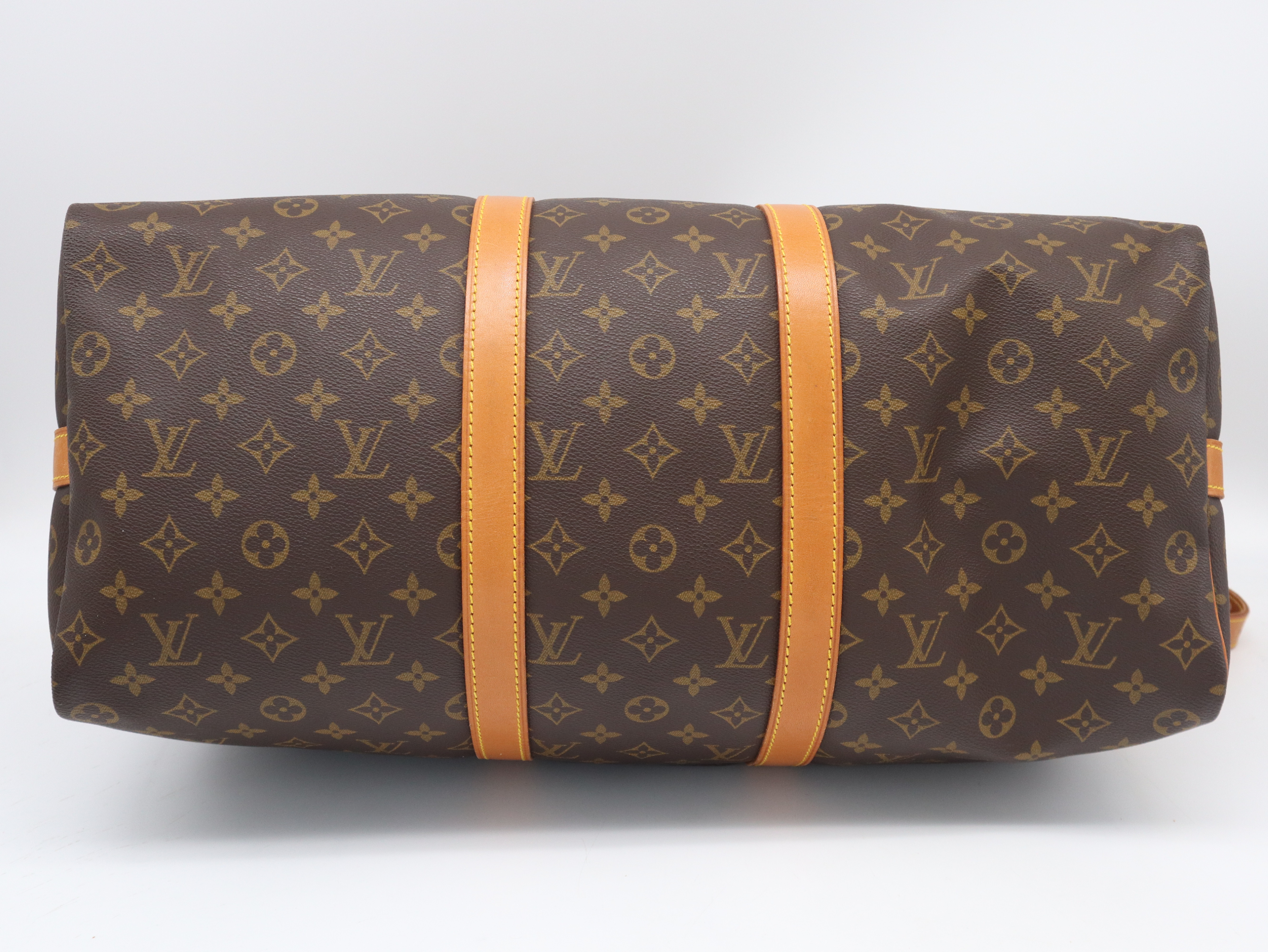 M41416 Monogram Keepall Bandoulière 50 Boston Bag with Shoulder Strap, Name Tag, and Handle — view 8