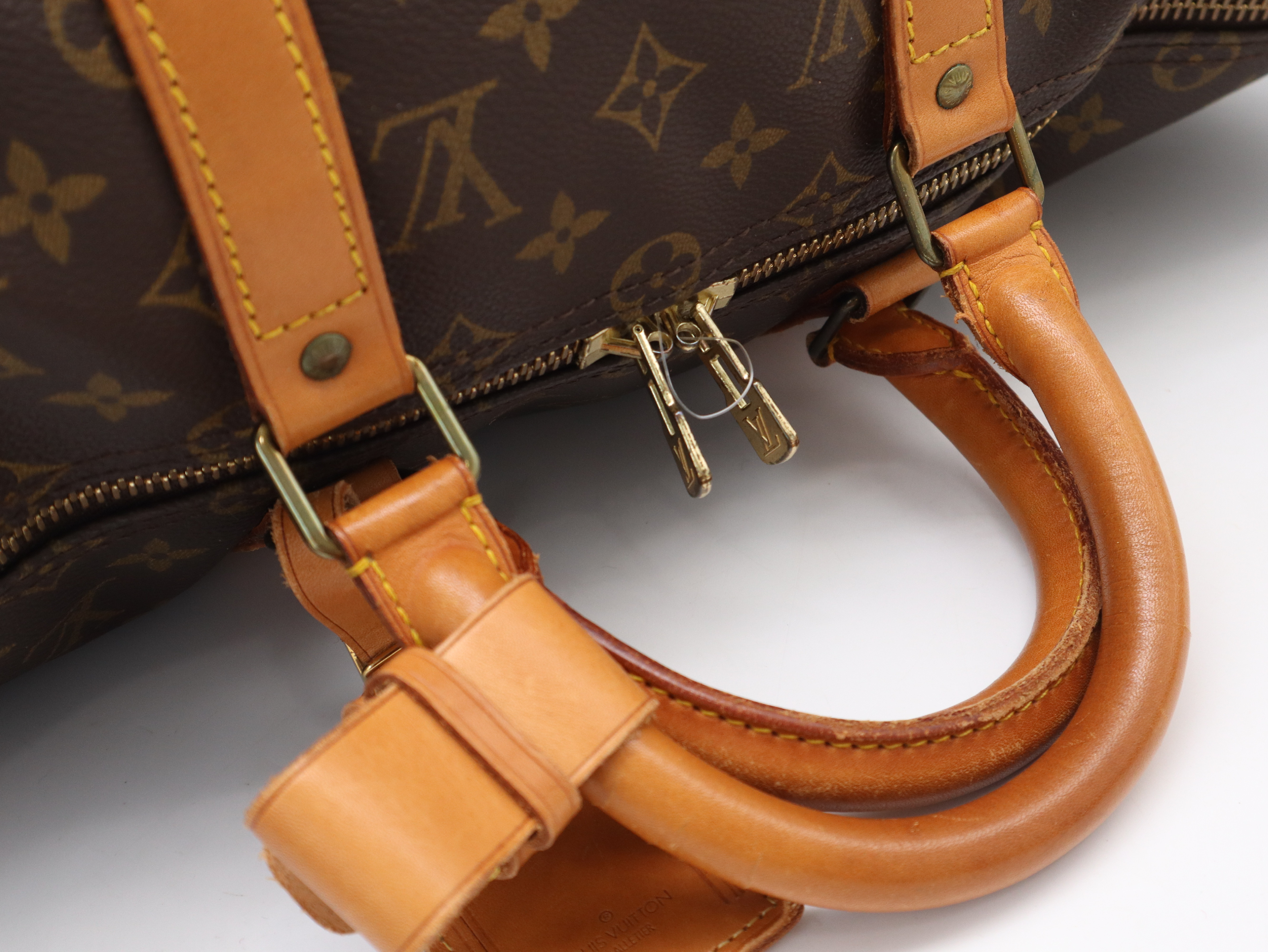 M41416 Monogram Keepall Bandoulière 50 Boston Bag with Shoulder Strap, Name Tag, and Handle — view 9