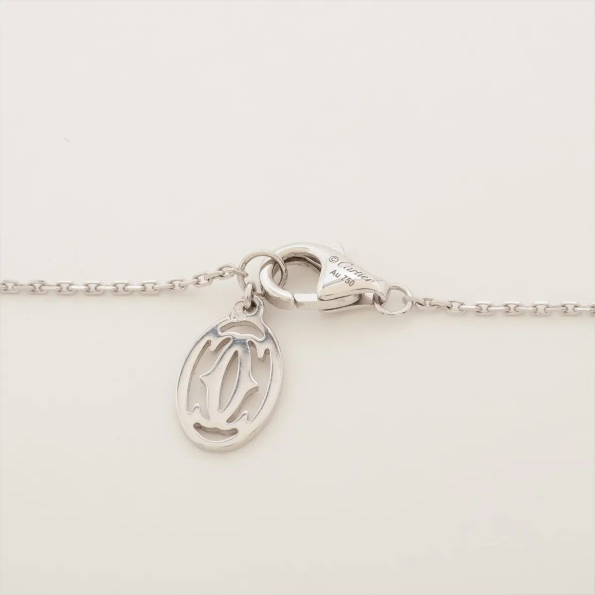Damour Diamond Necklace, 750 (WG), 3.8g, 0.18ct diamond, D clarity, VVS1 finish, 3EX (Excellent Condition), NONE (FHA438), GIA markings not verifiable, CRN7406700 — view 3