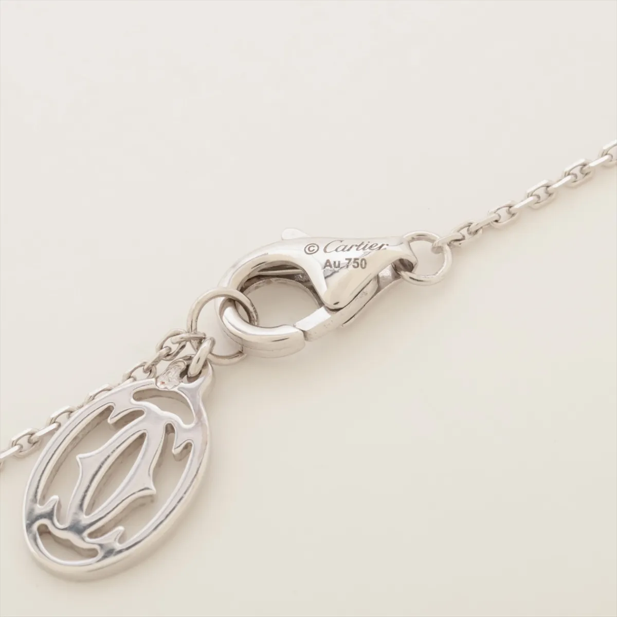 Damour Diamond Necklace, 750 (WG), 3.8g, 0.18ct diamond, D clarity, VVS1 finish, 3EX (Excellent Condition), NONE (FHA438), GIA markings not verifiable, CRN7406700 — view 4
