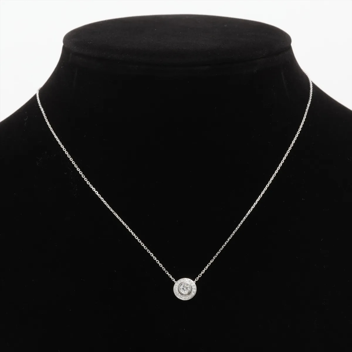 Damour Diamond Necklace, 750 (WG), 3.8g, 0.18ct diamond, D clarity, VVS1 finish, 3EX (Excellent Condition), NONE (FHA438), GIA markings not verifiable, CRN7406700 — view 5