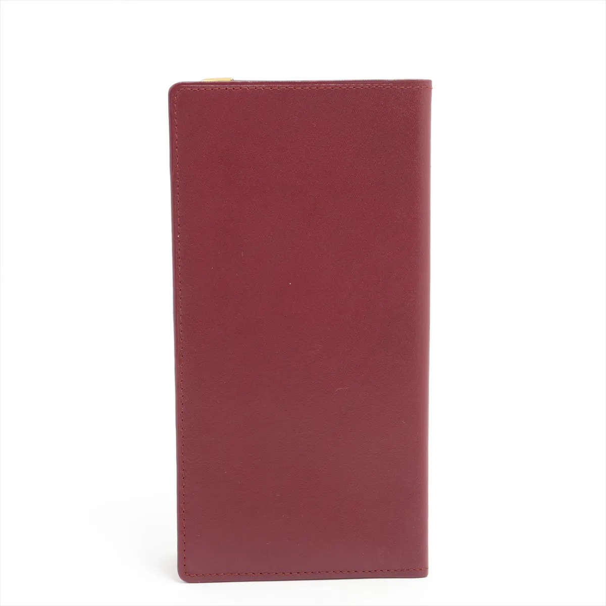 Mustline Leather Long Wallet Bordeaux — view 2