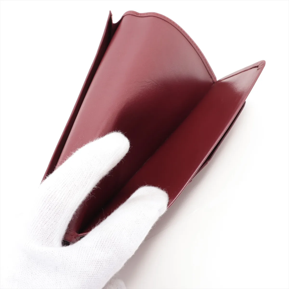 Mustline Leather Long Wallet Bordeaux — view 5