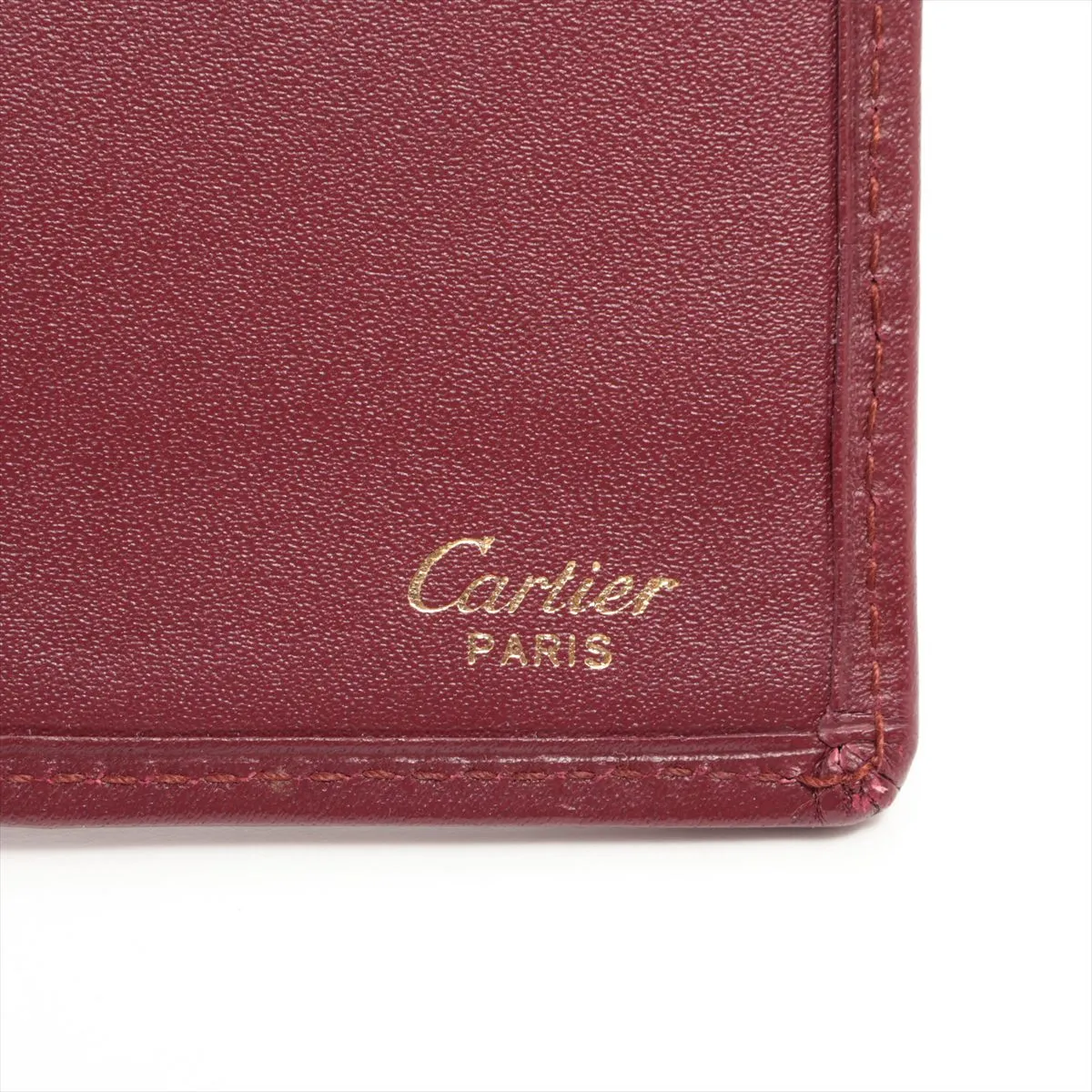 Mustline Leather Long Wallet Bordeaux — view 8