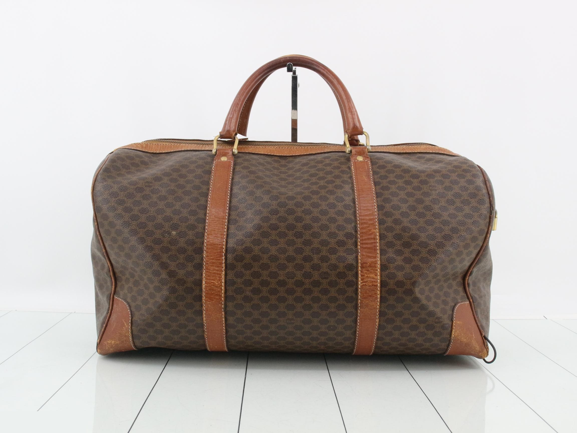 Macadam PVC Boston Bag, Brown — view 2