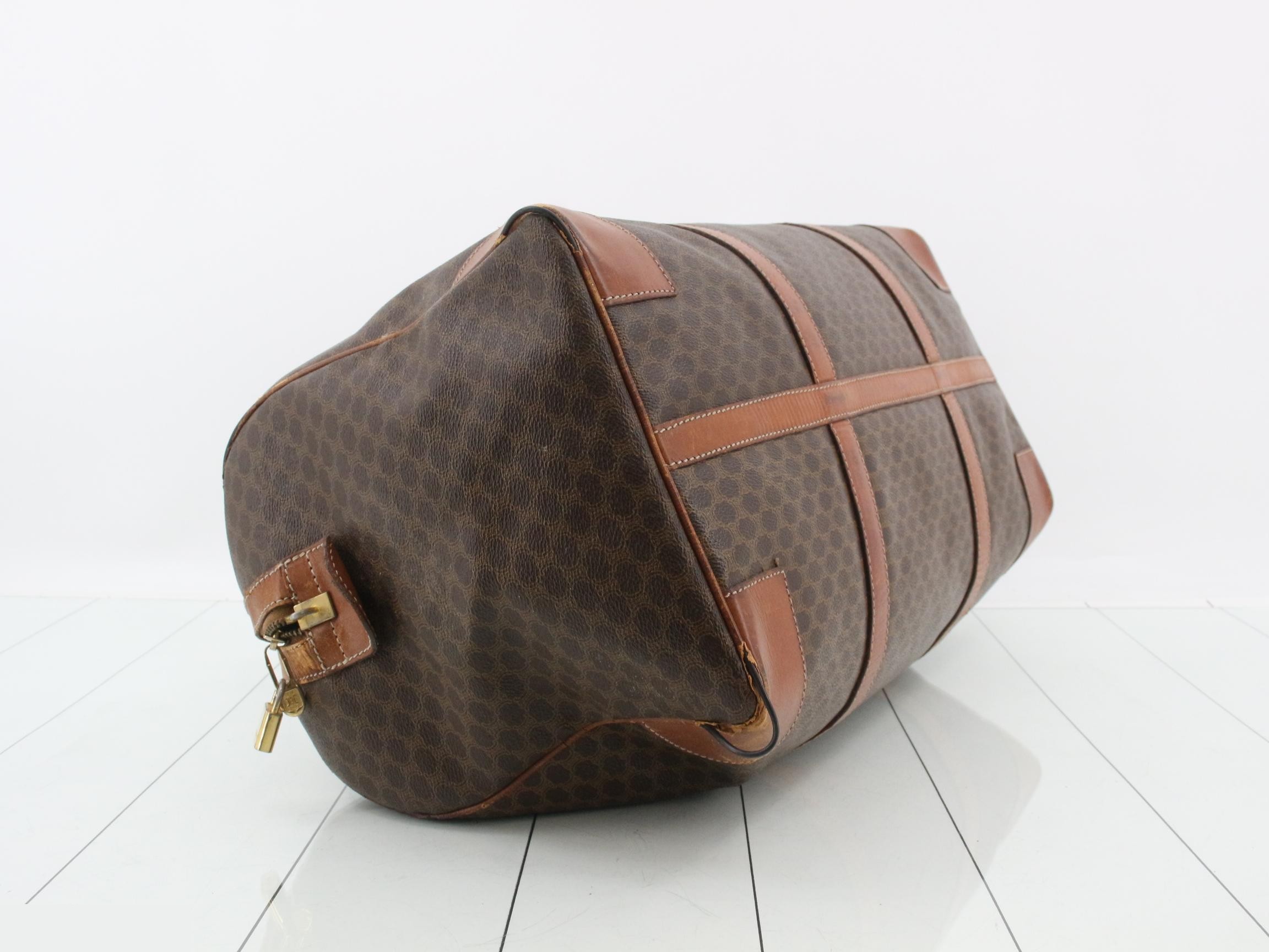 Macadam PVC Boston Bag, Brown — view 5