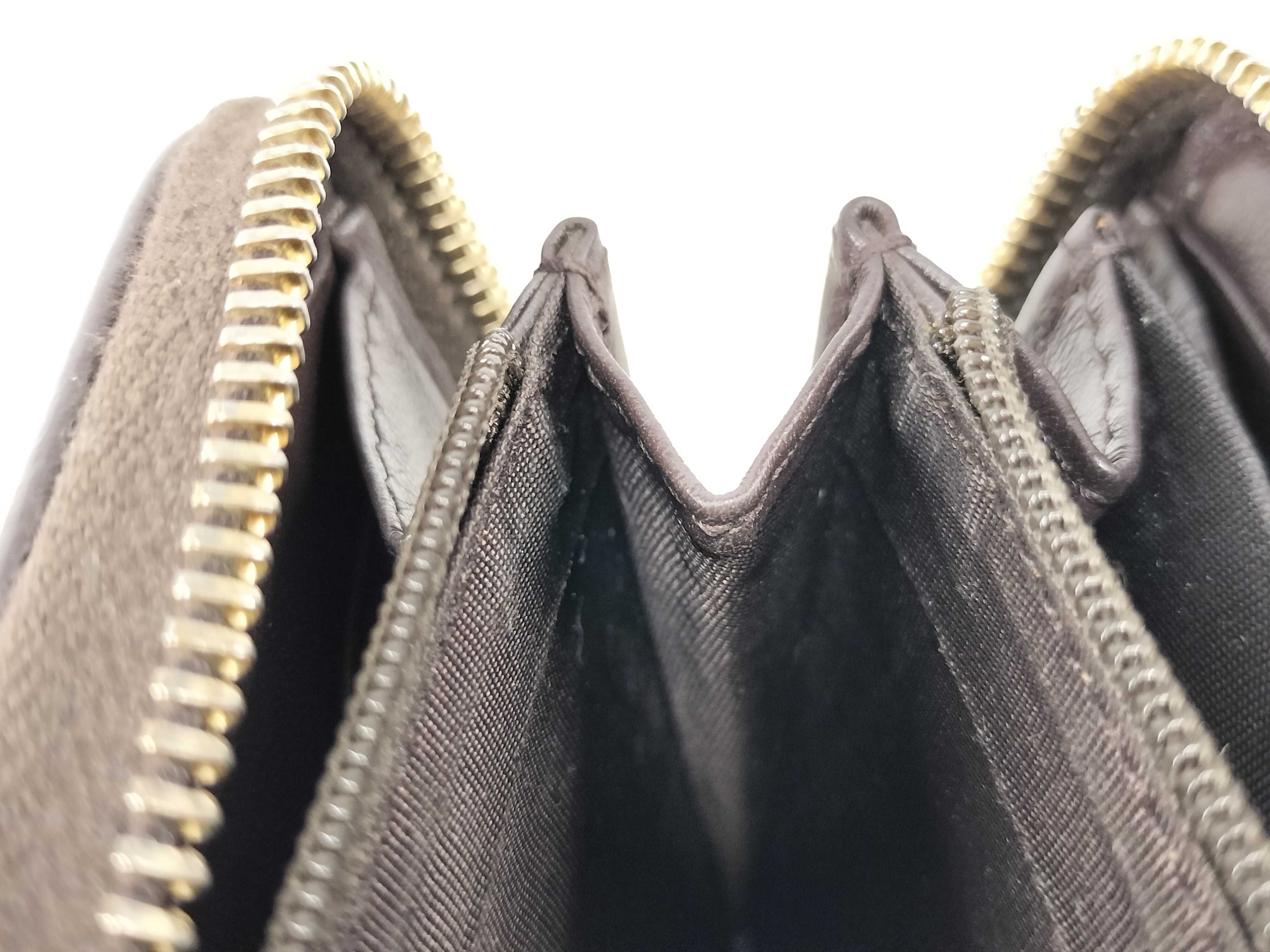 GG Canvas Round Zip Wallet 308012 with Gold Hardware — view 11