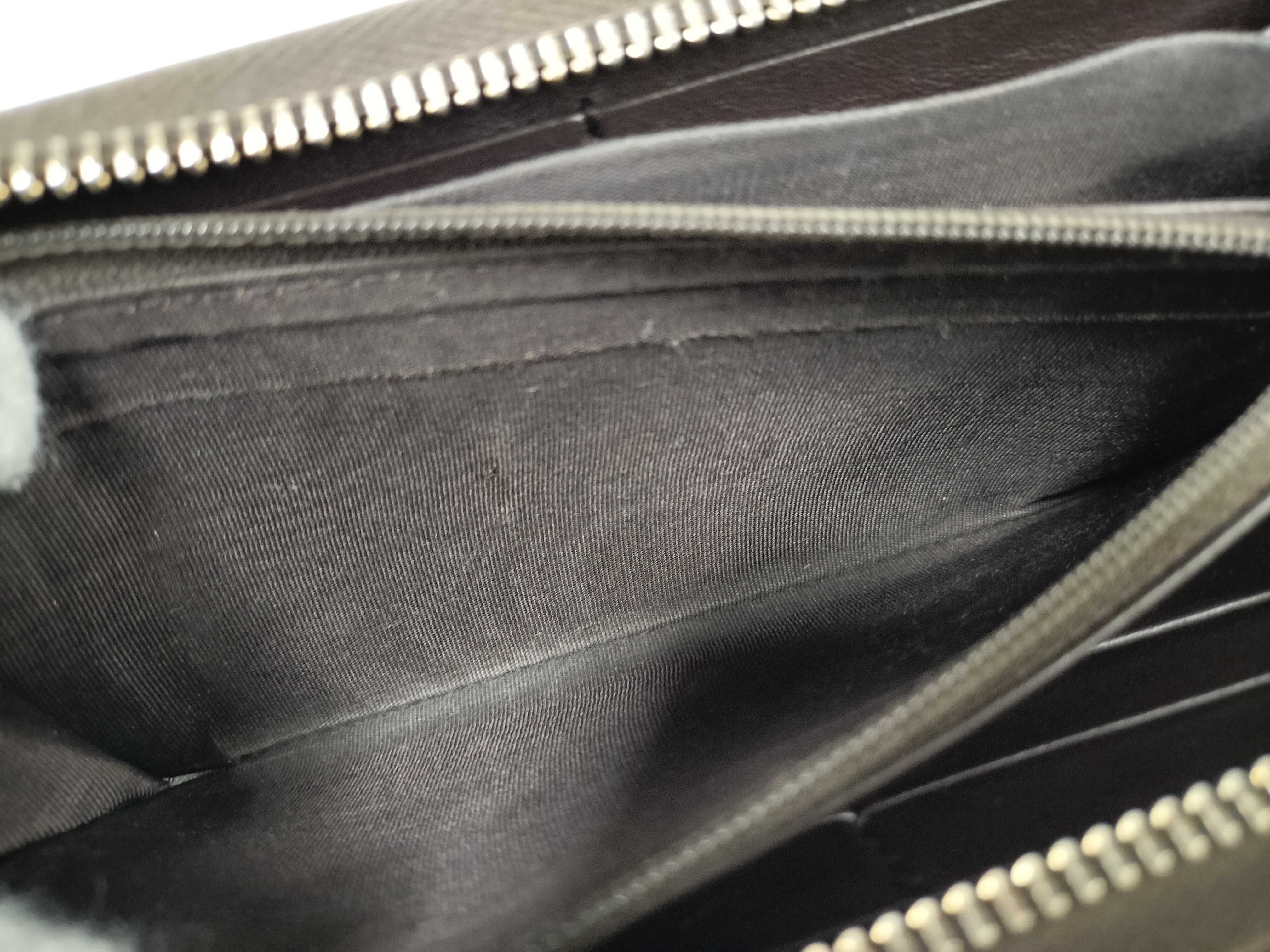 GG Canvas Round Zip Wallet 308012 with Gold Hardware — view 12
