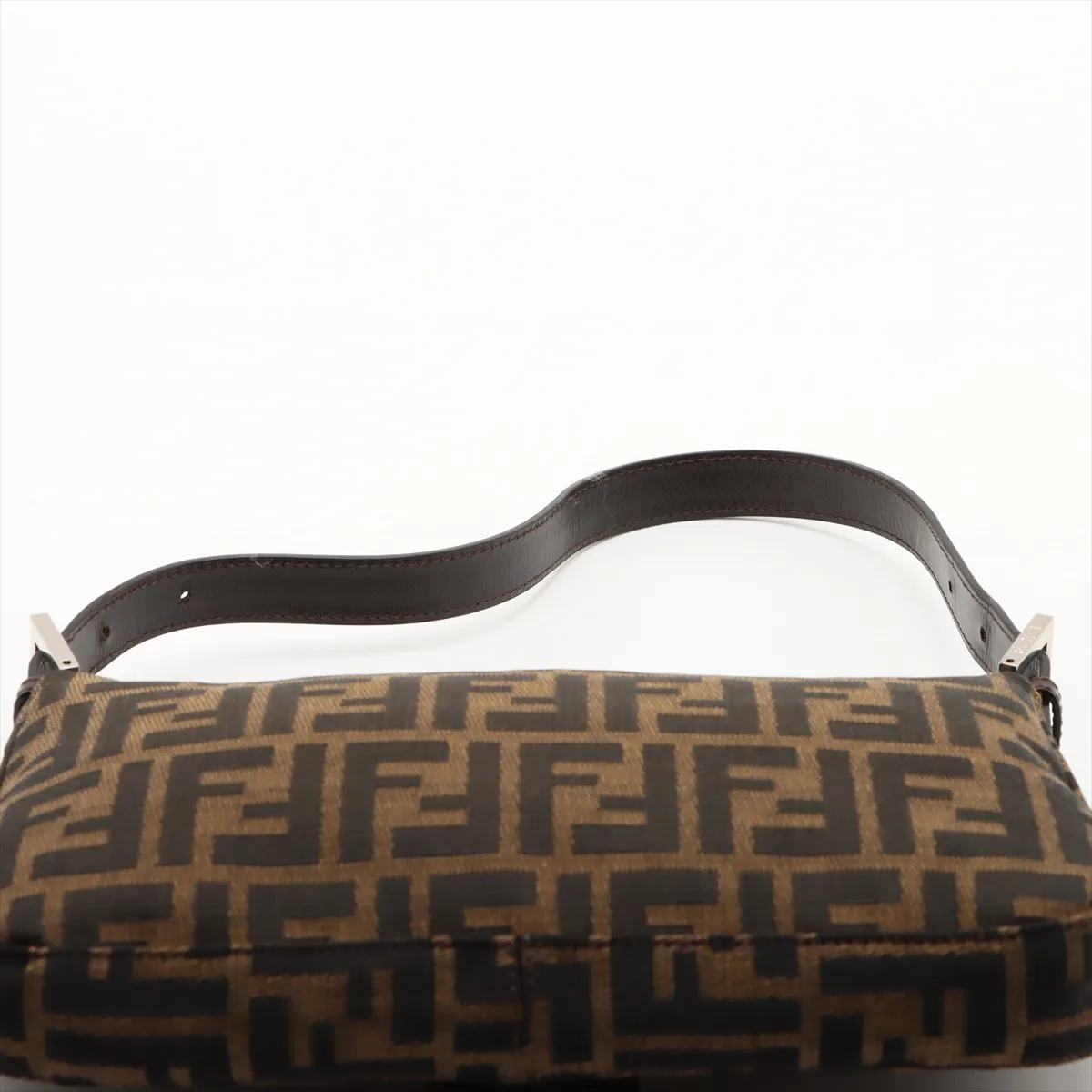 Zucca Mamma Bucket Canvas x Leather Shoulder Bag, Brown, 26424 — view 6