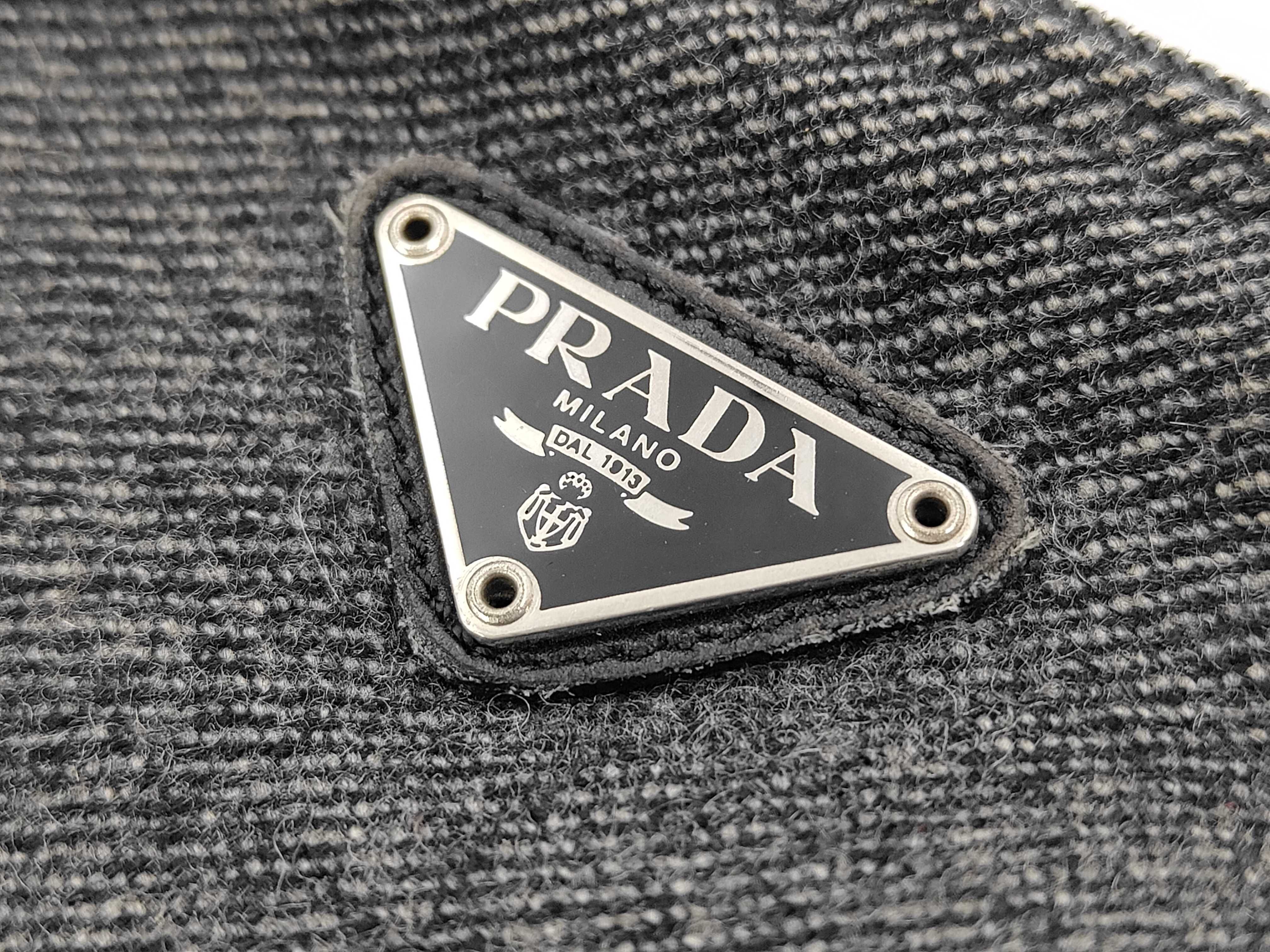 Pouch Wool Charcoal Gray Pouch — view 9