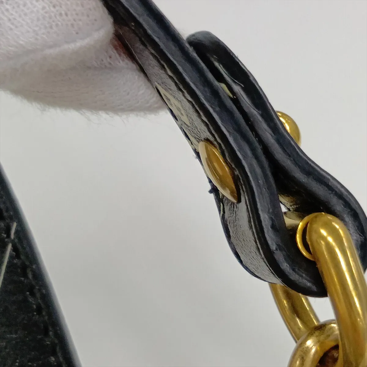 x Balenciaga GG Marmont Leather Chain Shoulder Bag, Black, 443497 — view 14