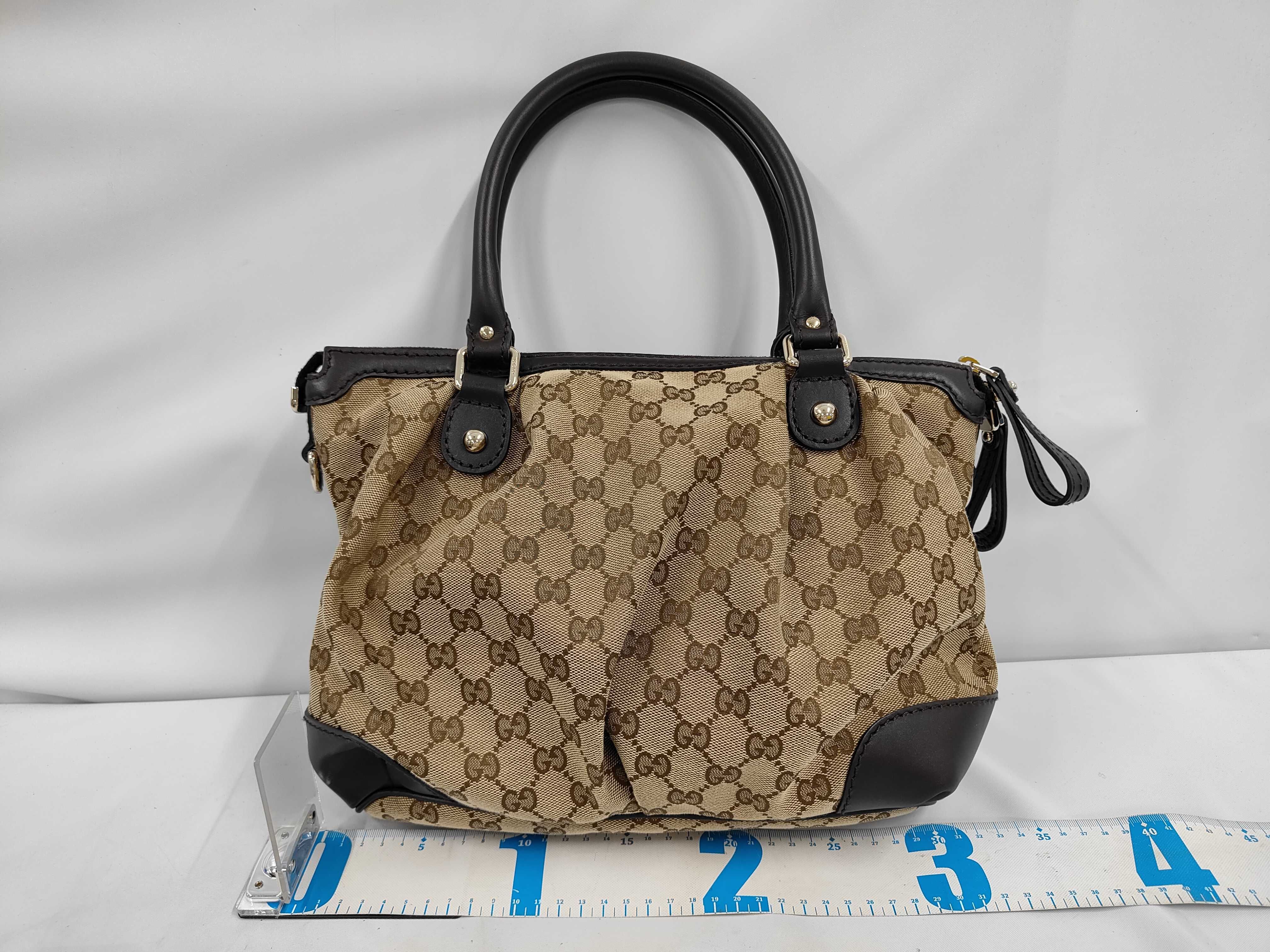 GG Canvas Sukey 2-Way Handbag, Beige, 247902 520981 (Shoulder Bag) — view 2