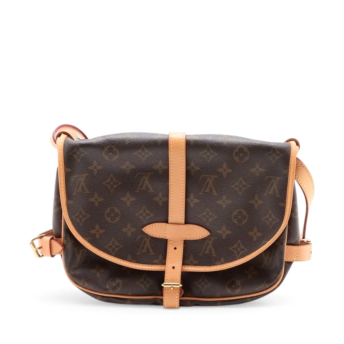 Monogram Saumur 30 M42256 AR0921 Brown Aftermarket Vachetta Leather — view 2