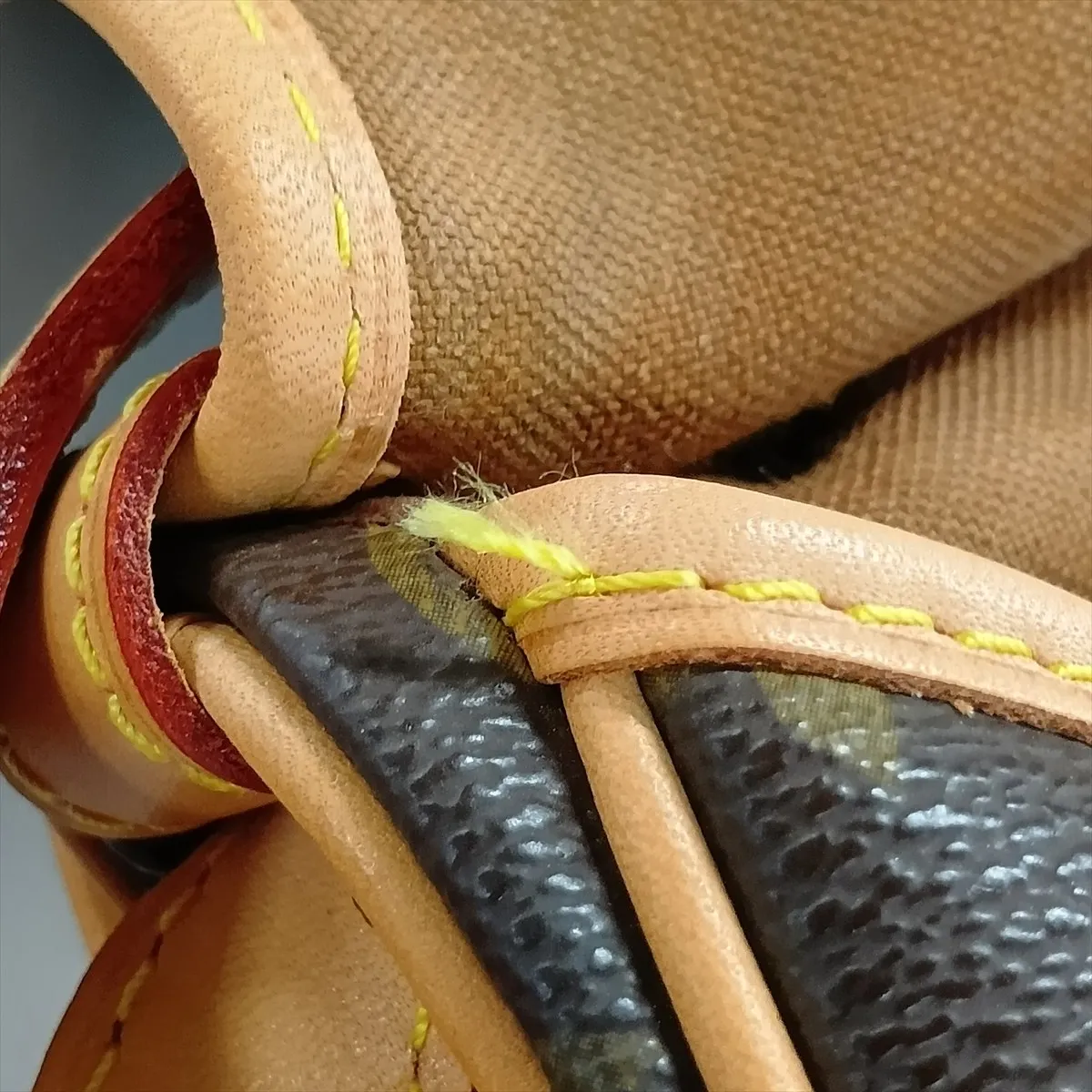 Monogram Saumur 30 M42256 AR0921 Brown Aftermarket Vachetta Leather — view 13