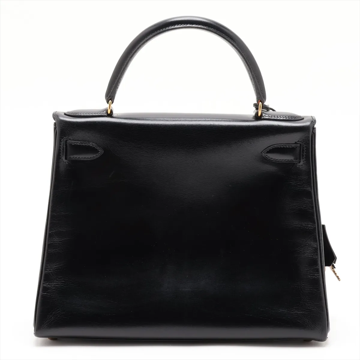 [Individually packaged] Hermes Kelly 28 Letournée Box Calf Black Gold Hardware T: 1990 — view 2