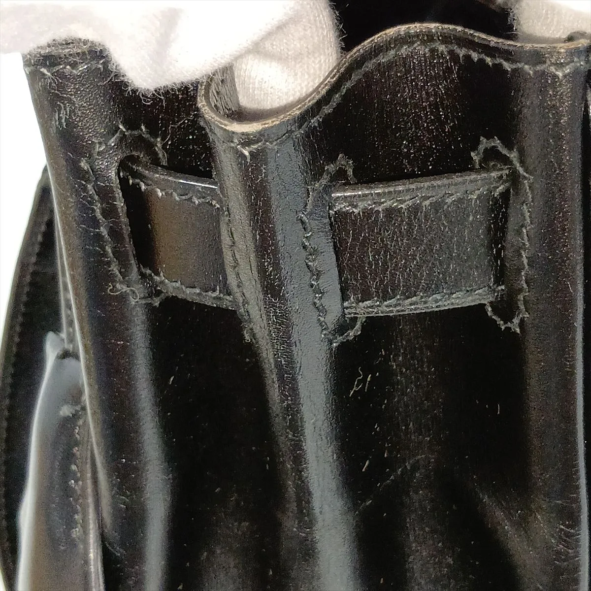 [Individually packaged] Hermes Kelly 28 Letournée Box Calf Black Gold Hardware T: 1990 — view 15