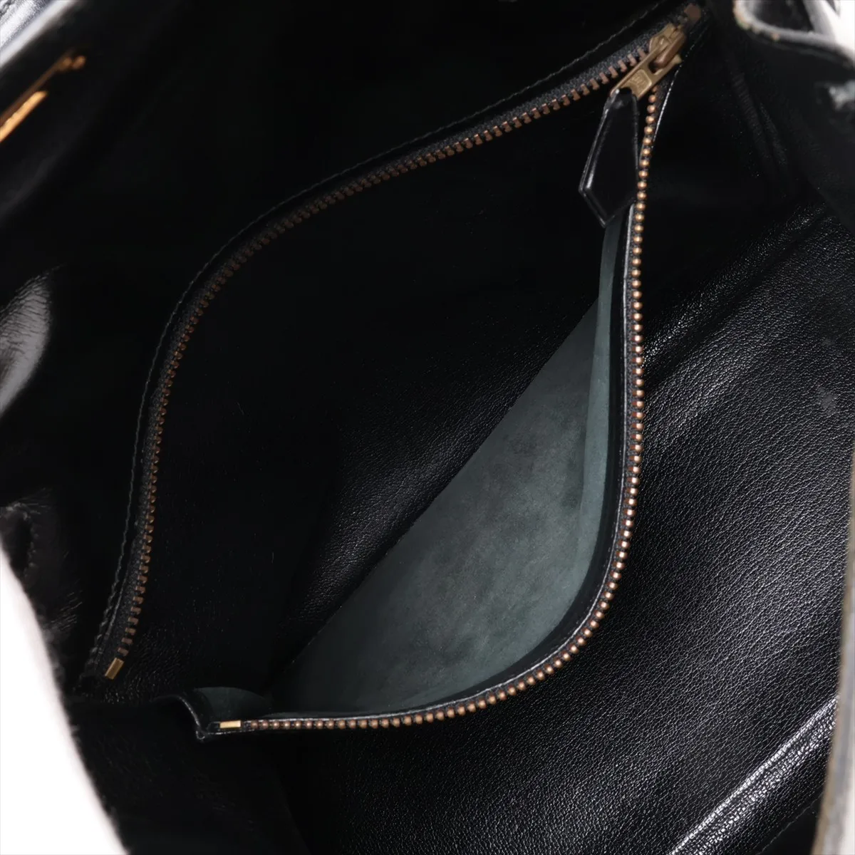[Individually packaged] Hermes Kelly 28 Letournée Box Calf Black Gold Hardware T: 1990 — view 9