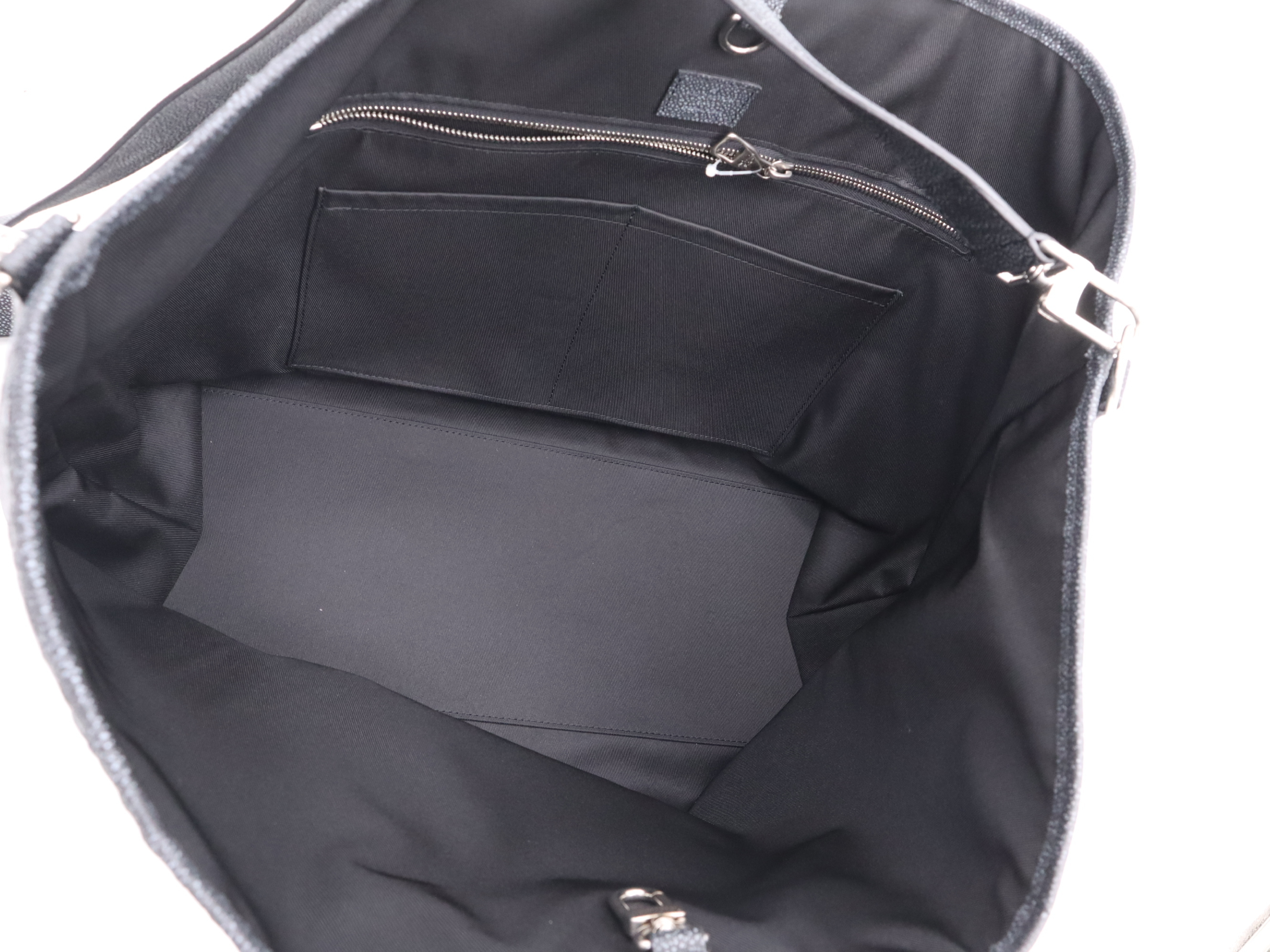 M21371 Monogram Cowhide Trolley Bag, Black, with Shoulder Strap, RFID Tested. — view 10
