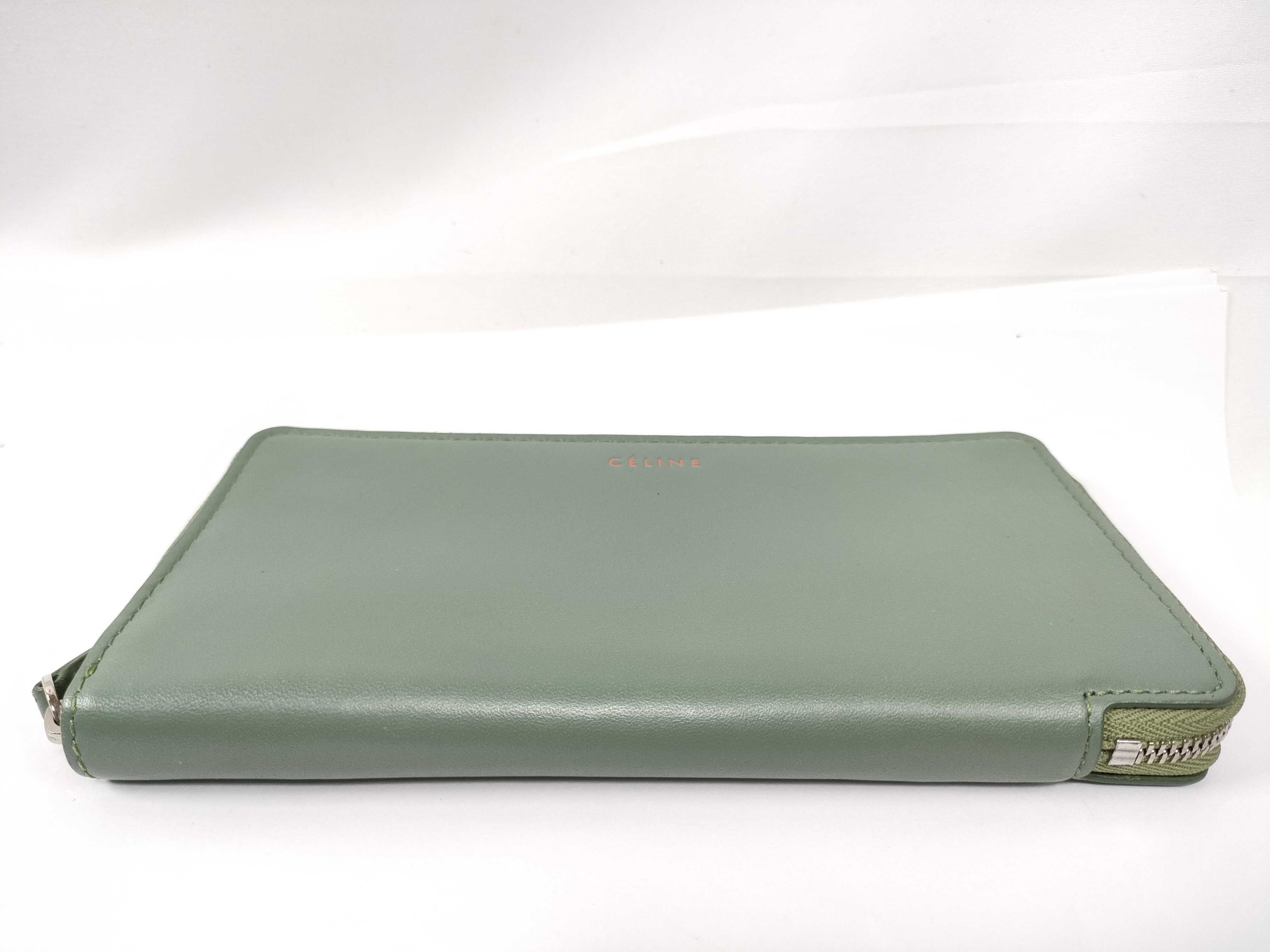 Bicolor Long Wallet, Round Zip Wallet — view 3