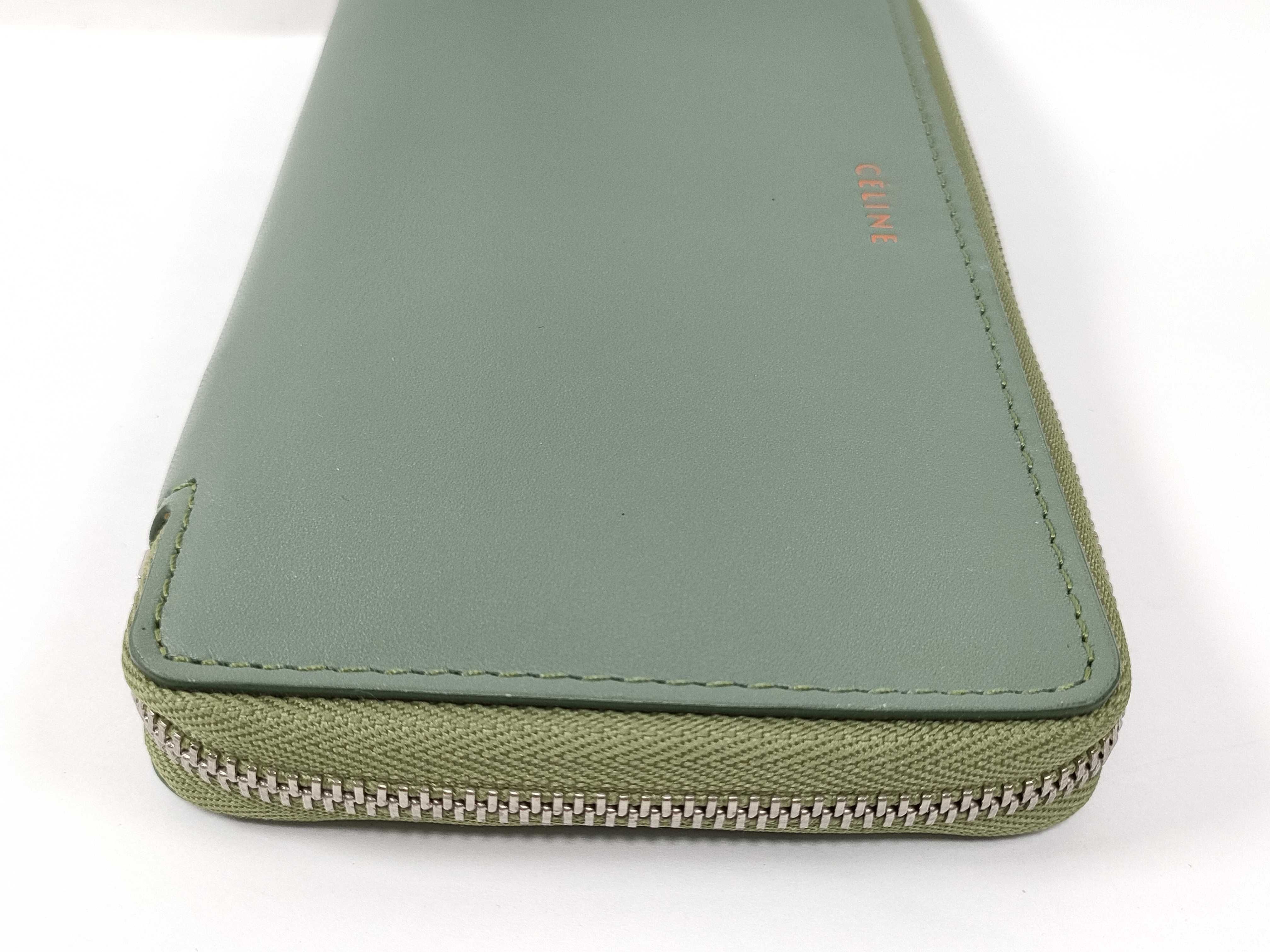 Bicolor Long Wallet, Round Zip Wallet — view 4