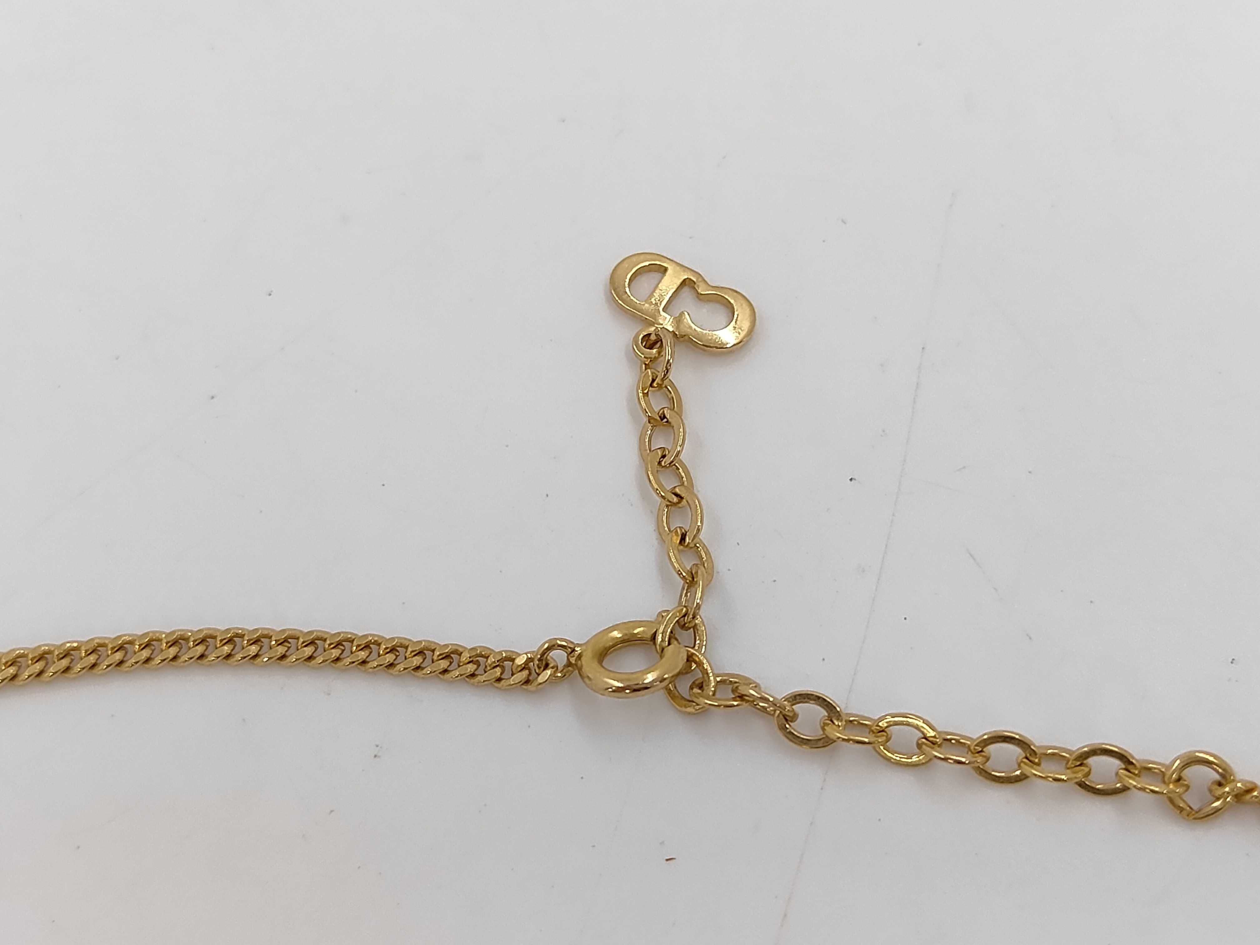 CD Rhinestone GP Necklace — view 3