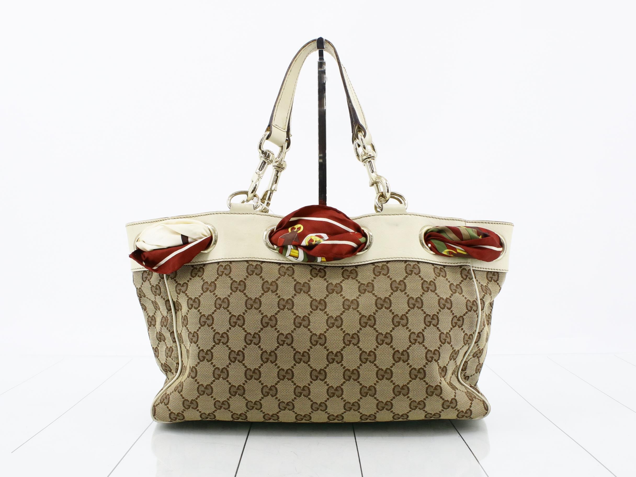 GG Canvas Scarf Shoulder Bag — view 2