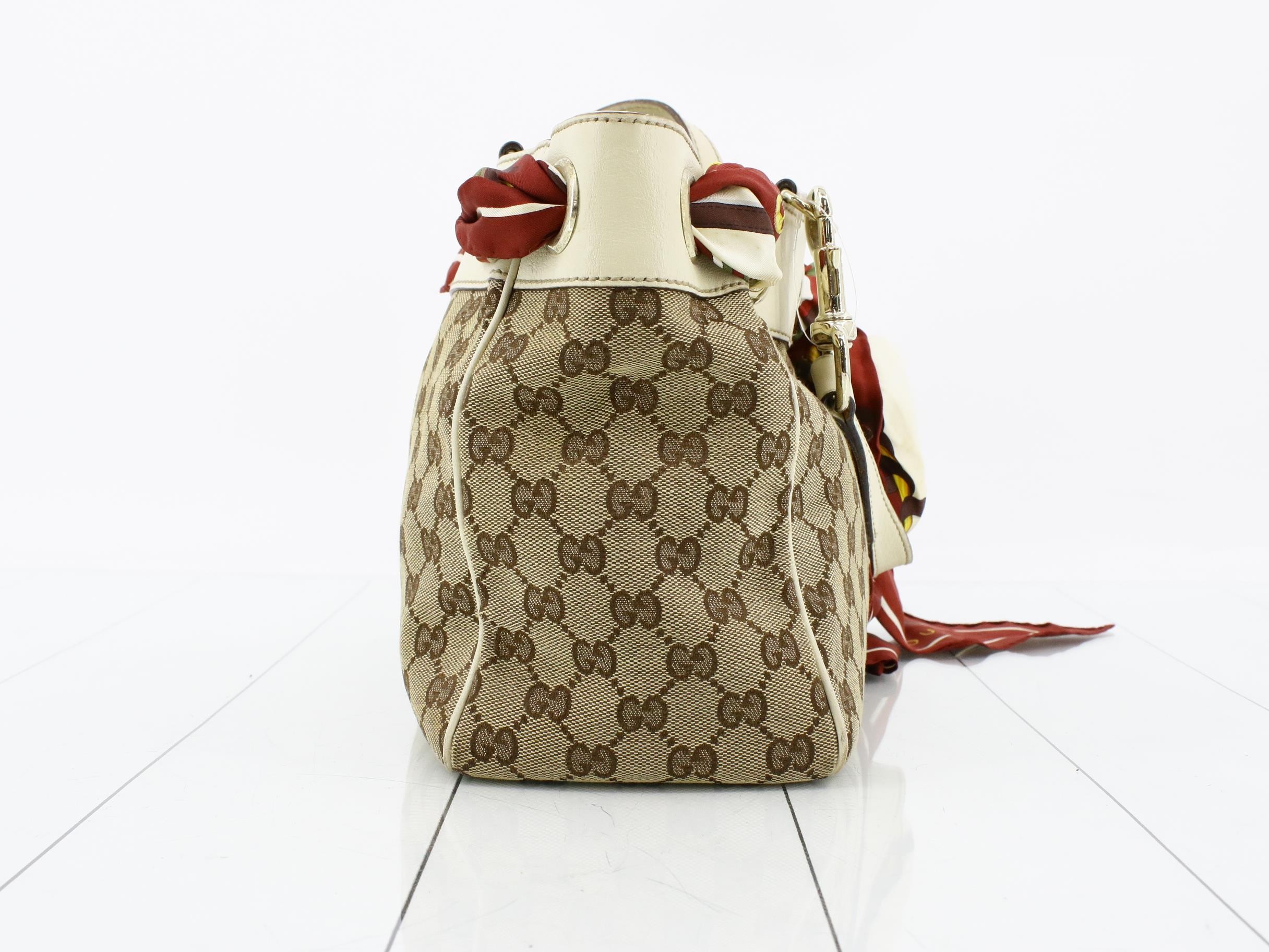 GG Canvas Scarf Shoulder Bag — view 4