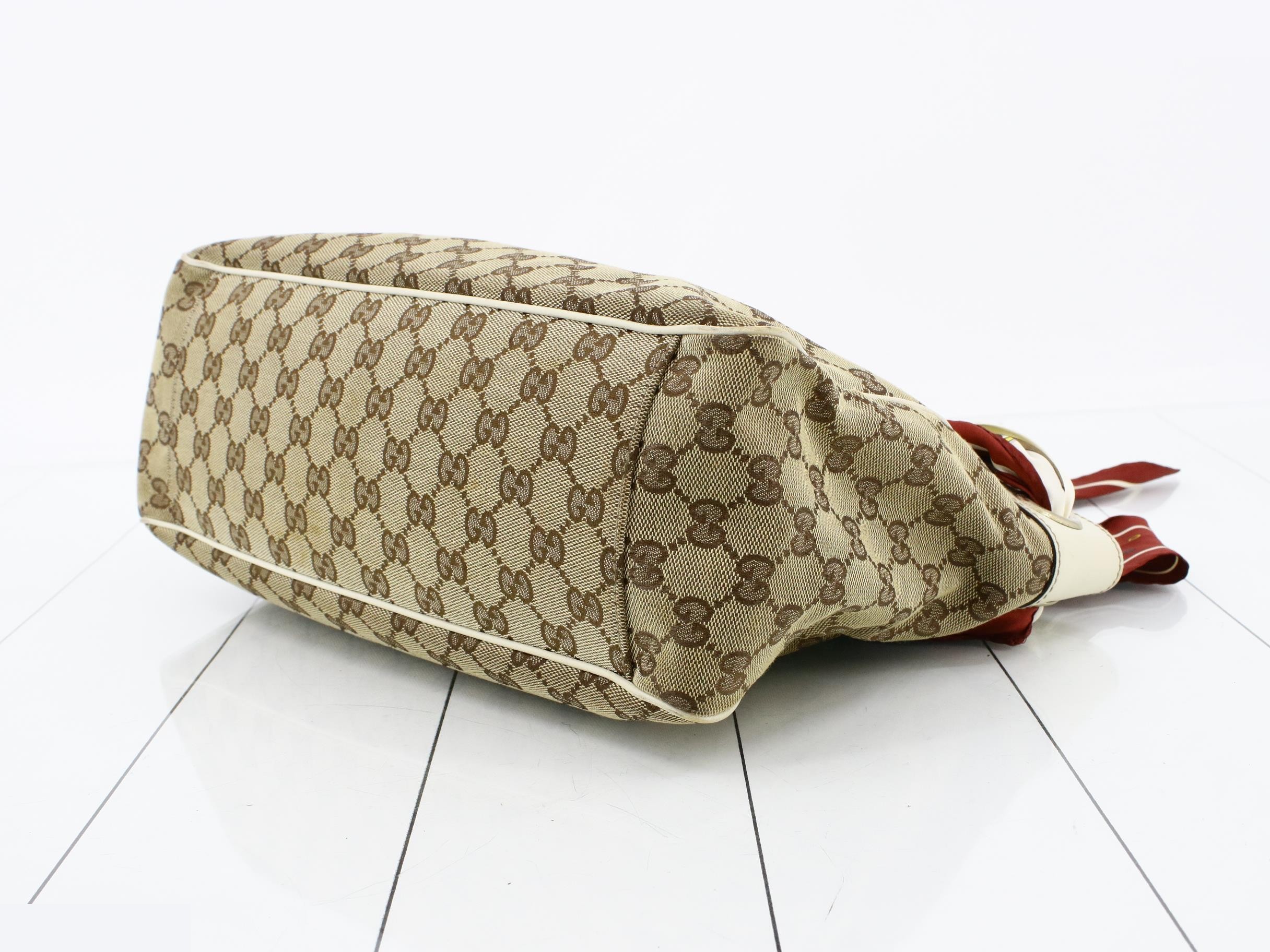 GG Canvas Scarf Shoulder Bag — view 6
