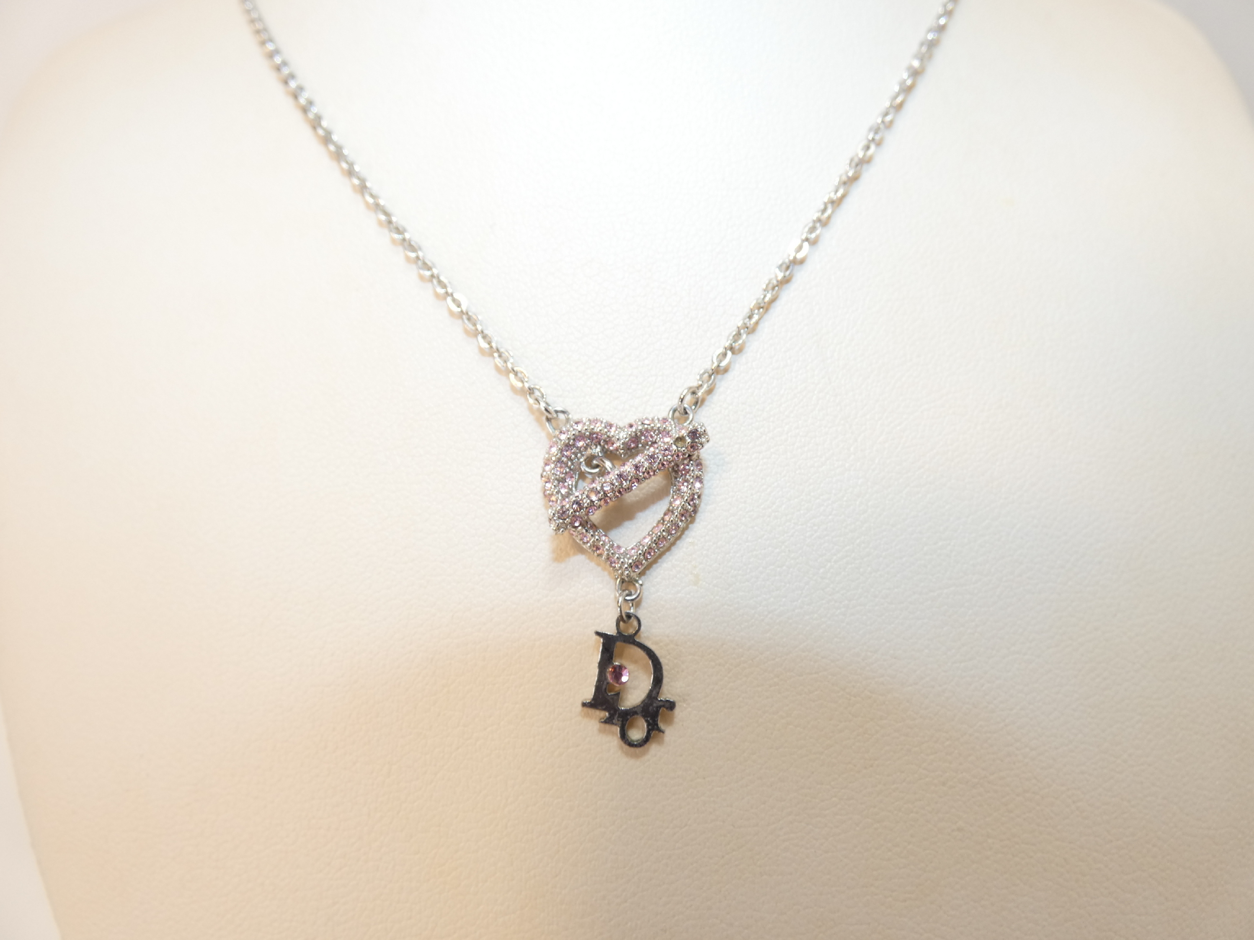 Trotter Rhinestone Heart Necklace