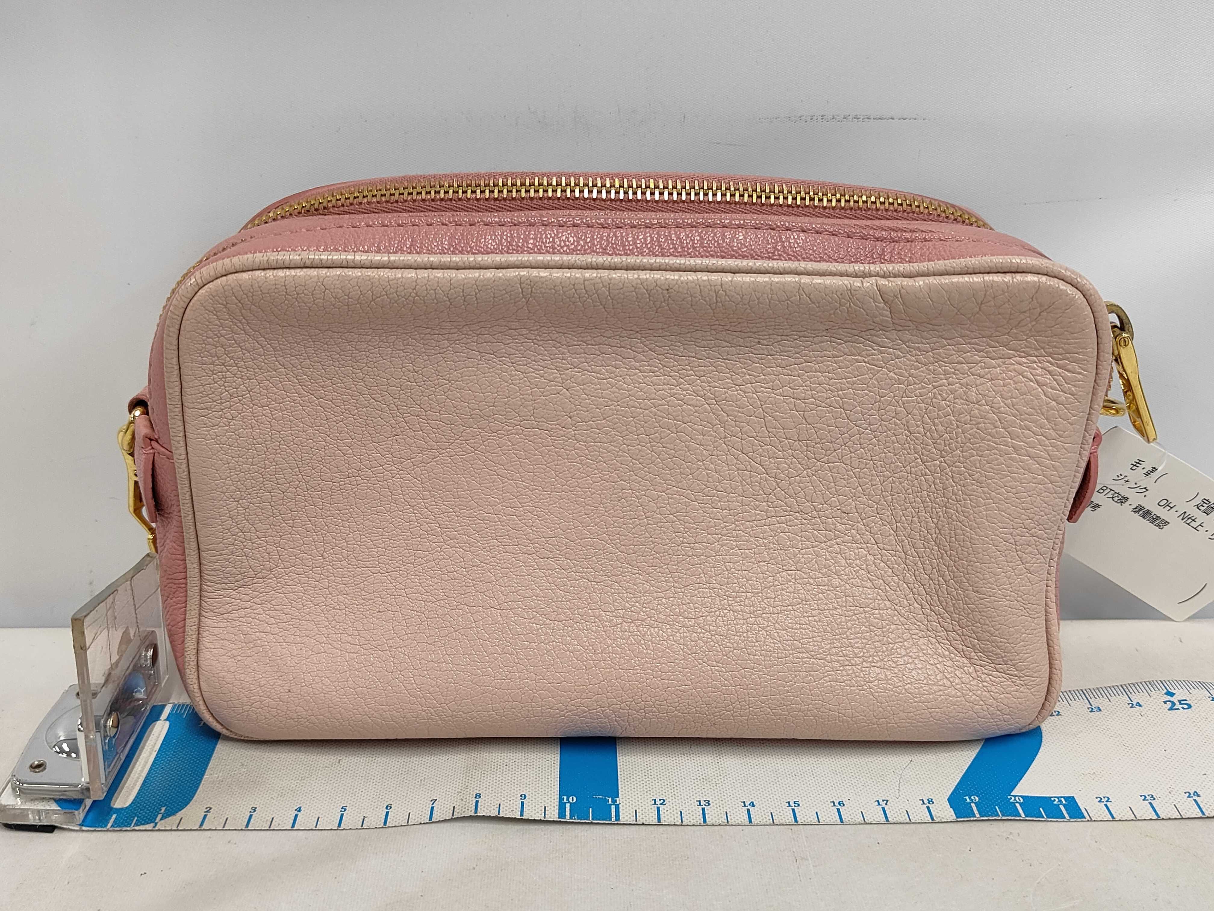 Leather Bicolor Double Zip Camera Bag Shoulder Bag — view 2