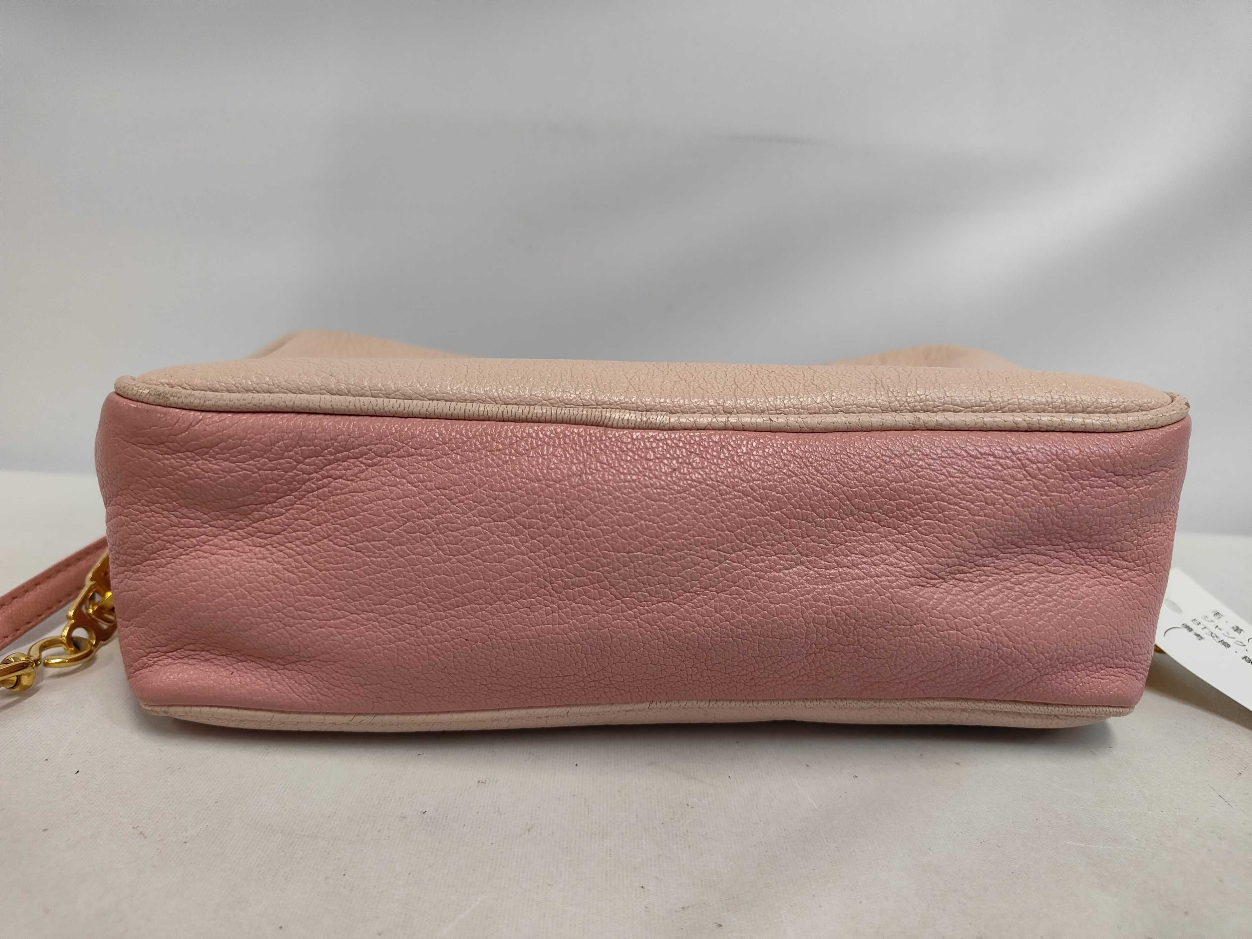 Leather Bicolor Double Zip Camera Bag Shoulder Bag — view 4