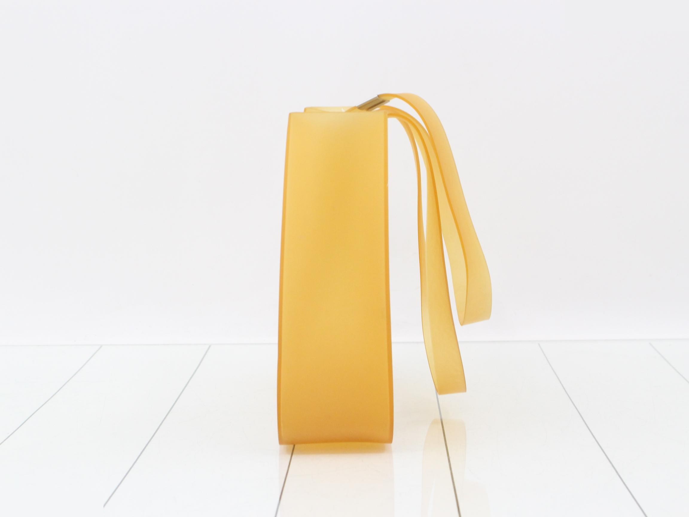 Rubber Tote Bag, Yellow — view 3