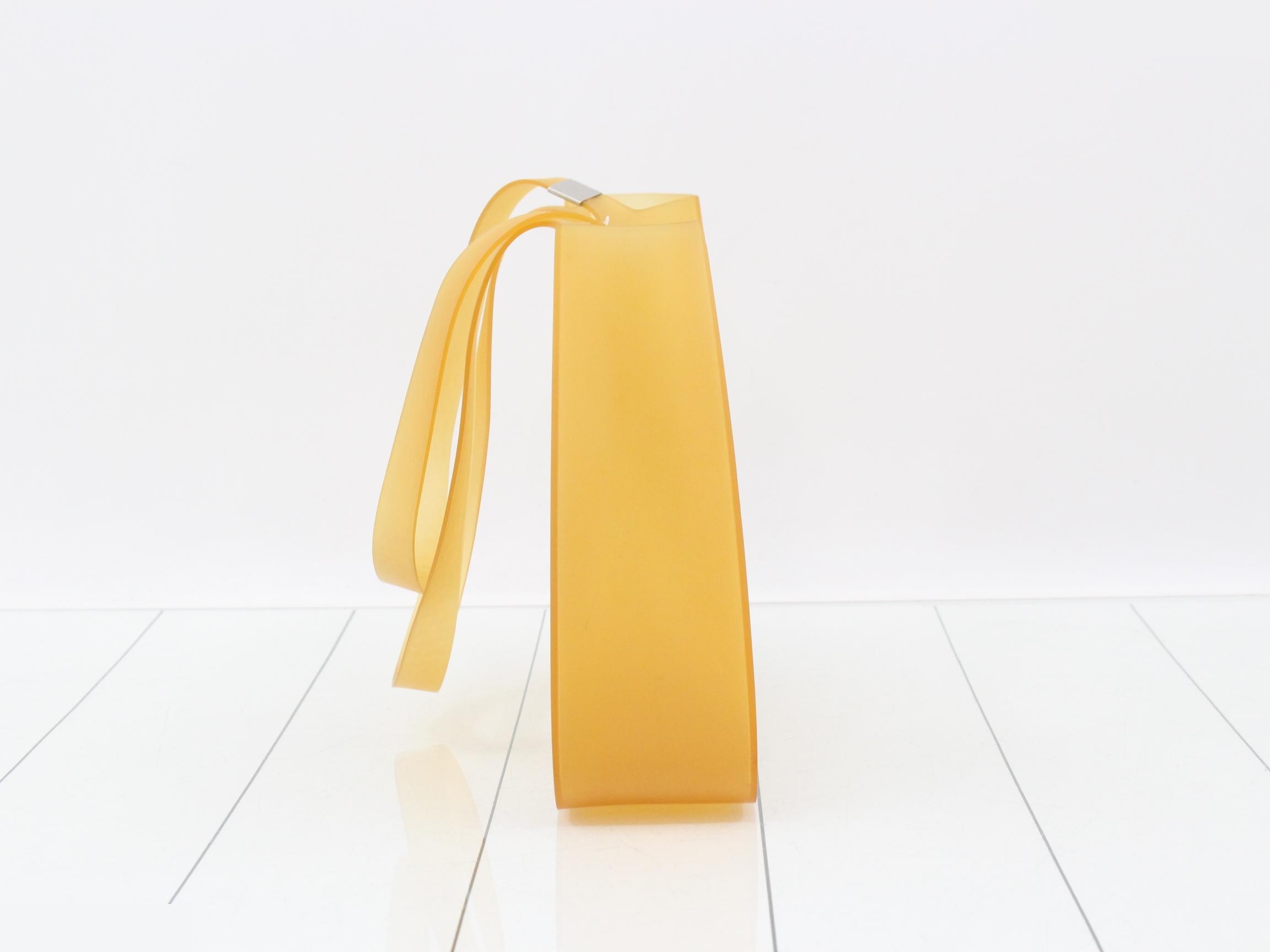 Rubber Tote Bag, Yellow — view 4