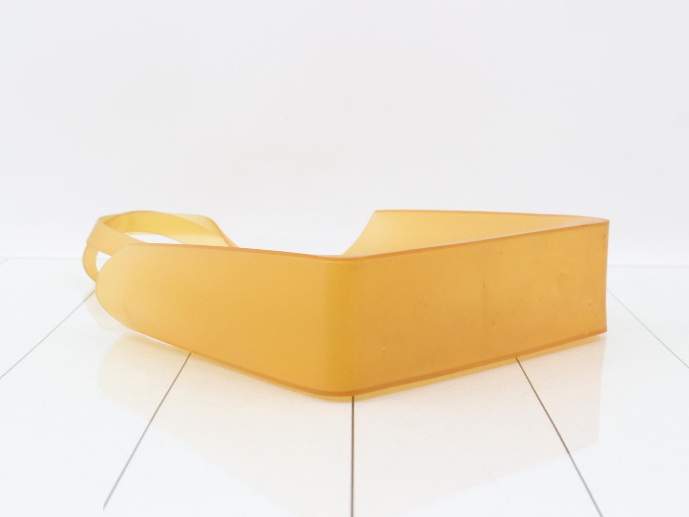 Rubber Tote Bag, Yellow — view 5