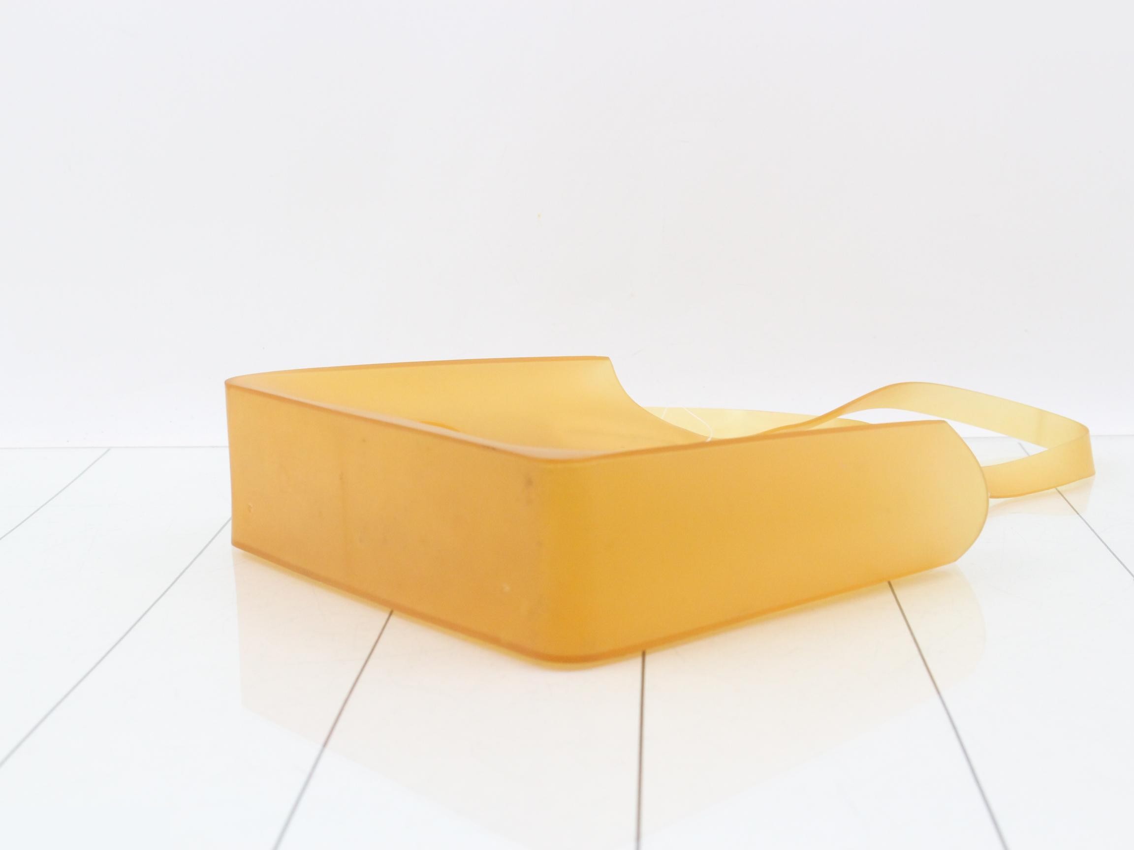 Rubber Tote Bag, Yellow — view 6