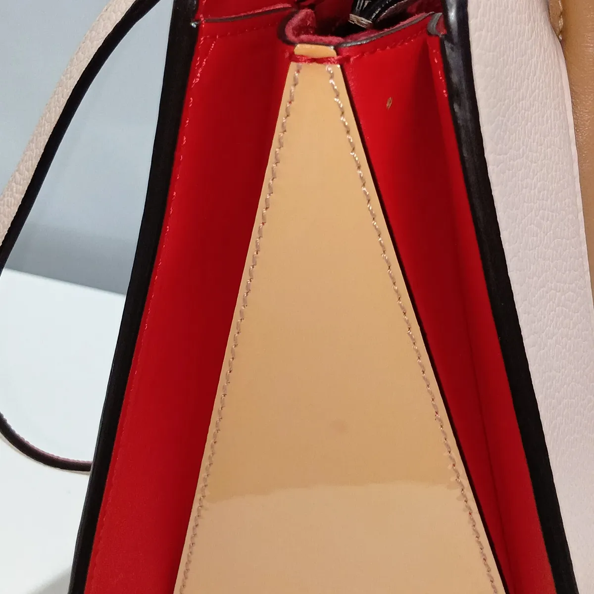 Paloma Mini Leather 2-Way Handbag, Pink — view 14