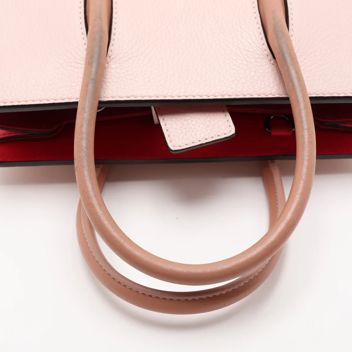 Paloma Mini Leather 2-Way Handbag, Pink — view 5