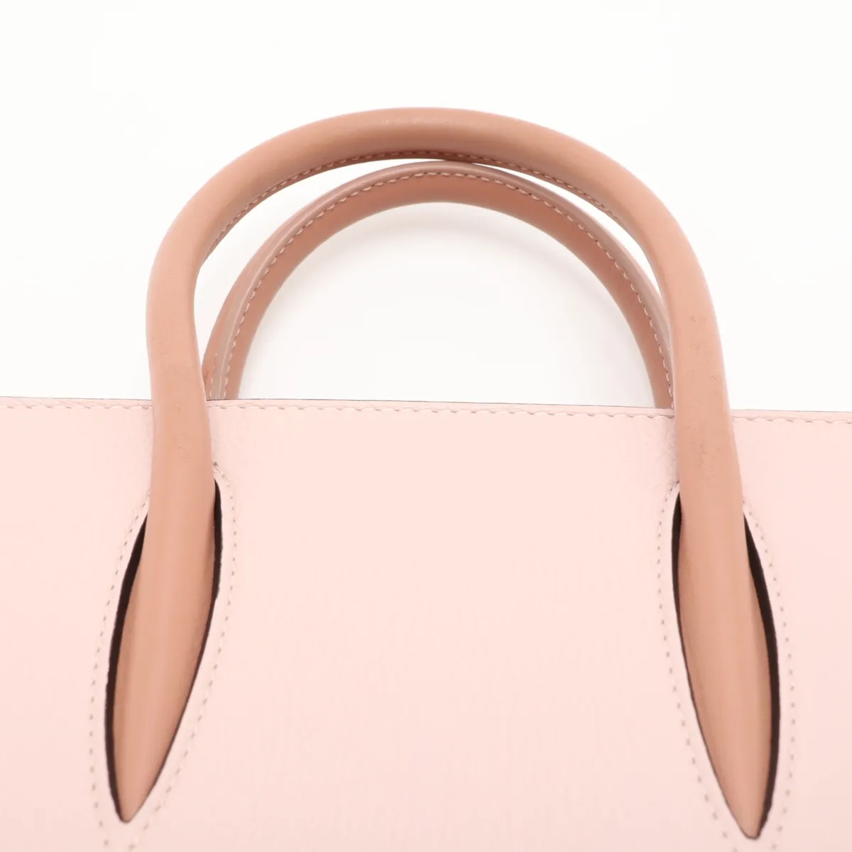 Paloma Mini Leather 2-Way Handbag, Pink — view 6