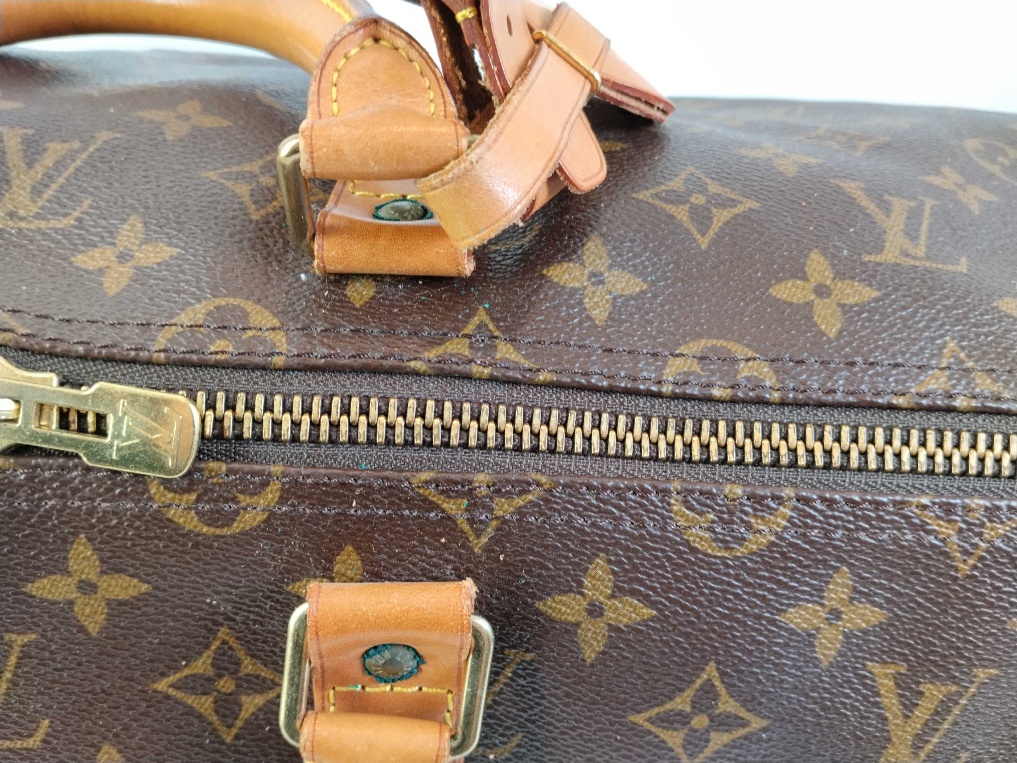 Monogram Keepall Bandoulière 55 M41414 TH0934 Brown Boston Bag — view 11