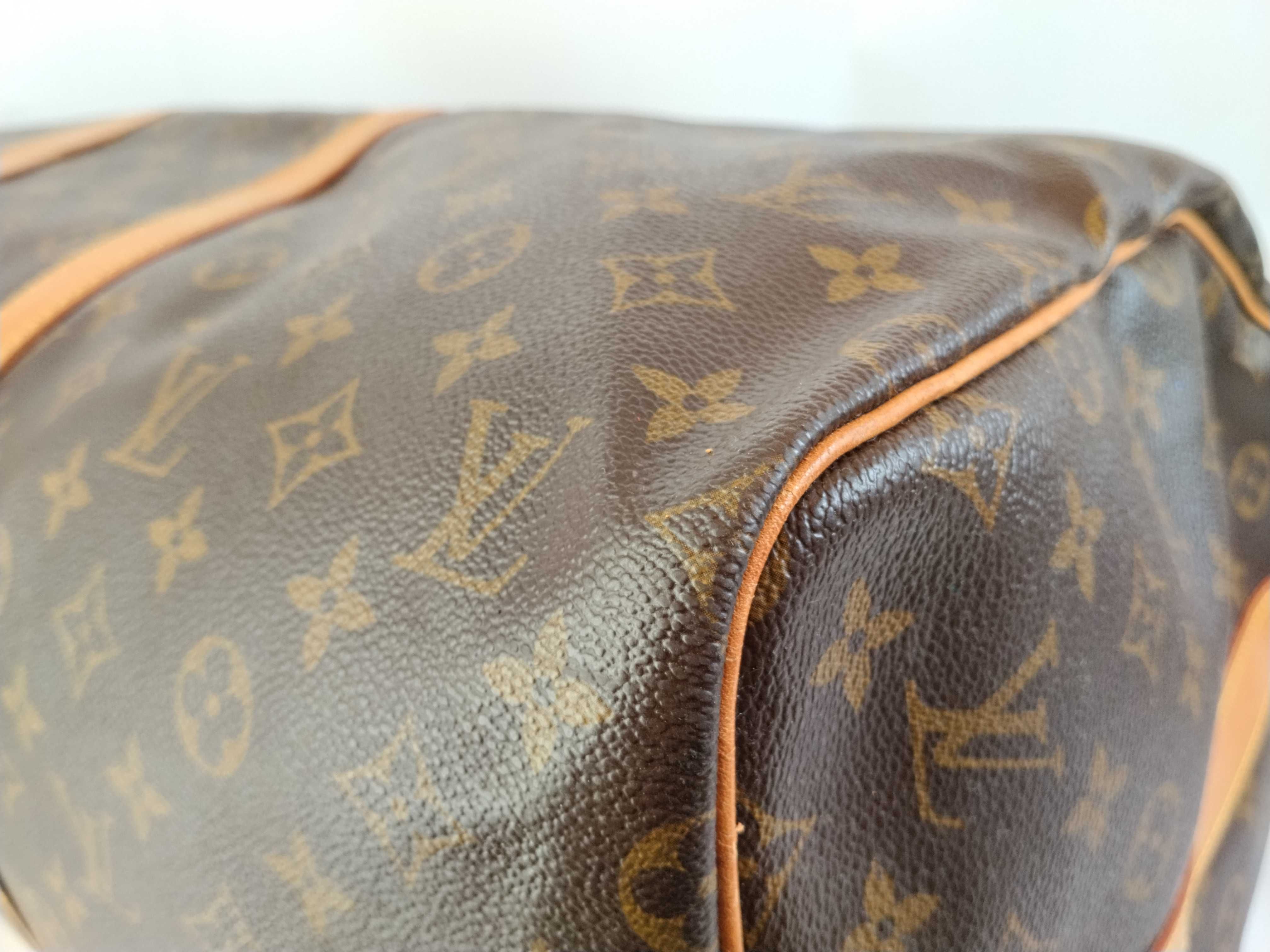 Monogram Keepall Bandoulière 55 M41414 TH0934 Brown Boston Bag — view 9