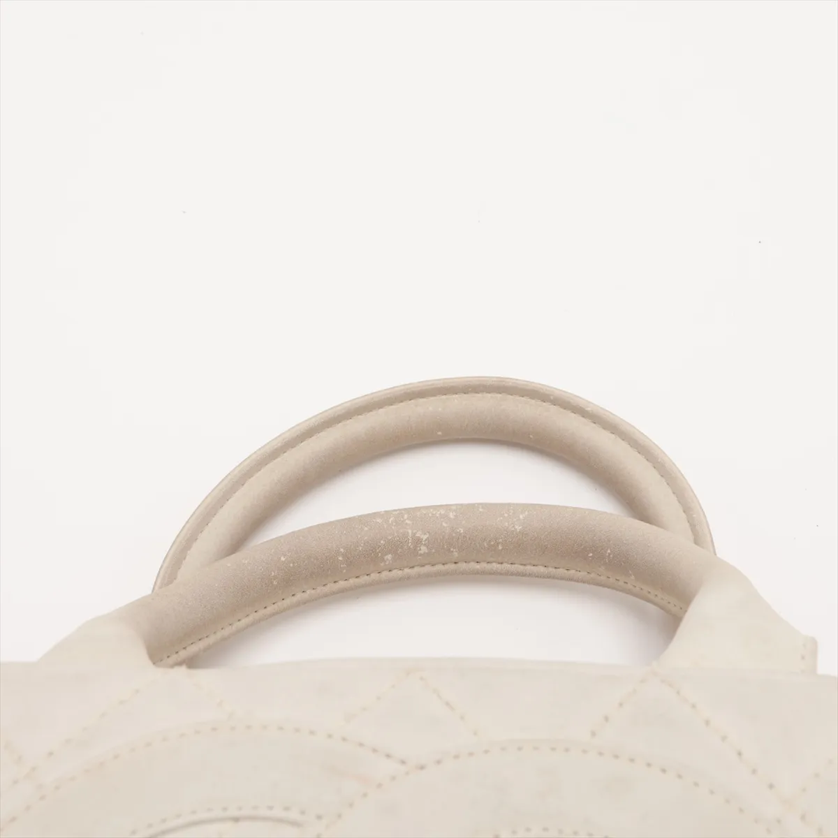 Matelassé Leather Handbag with Fringe, Beige, Gold Hardware, 9385096, Series 9 — view 7