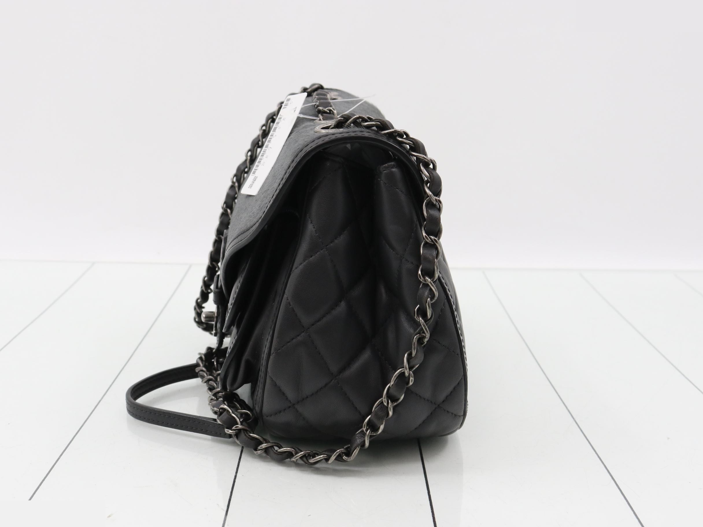 Calf hair x Lambskin Shoulder Bag — view 3