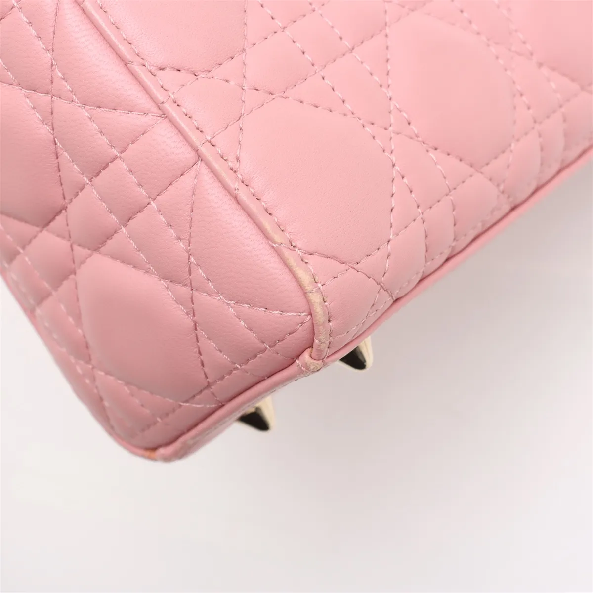 Cannage My Lady Dior Leather 2WAY Handbag Pink — view 14