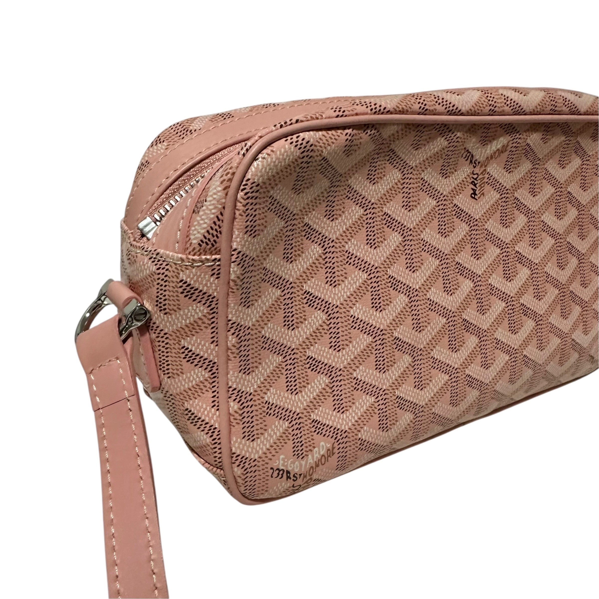 Cup Veil PM Limited Edition Shoulder Bag, Herringbone Print, Pink — view 5