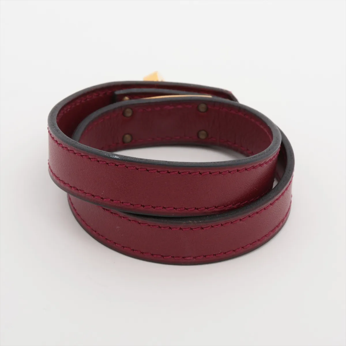 Kelly Double Tour F stamp: 2002 Bracelet Leather Bordeaux — view 2