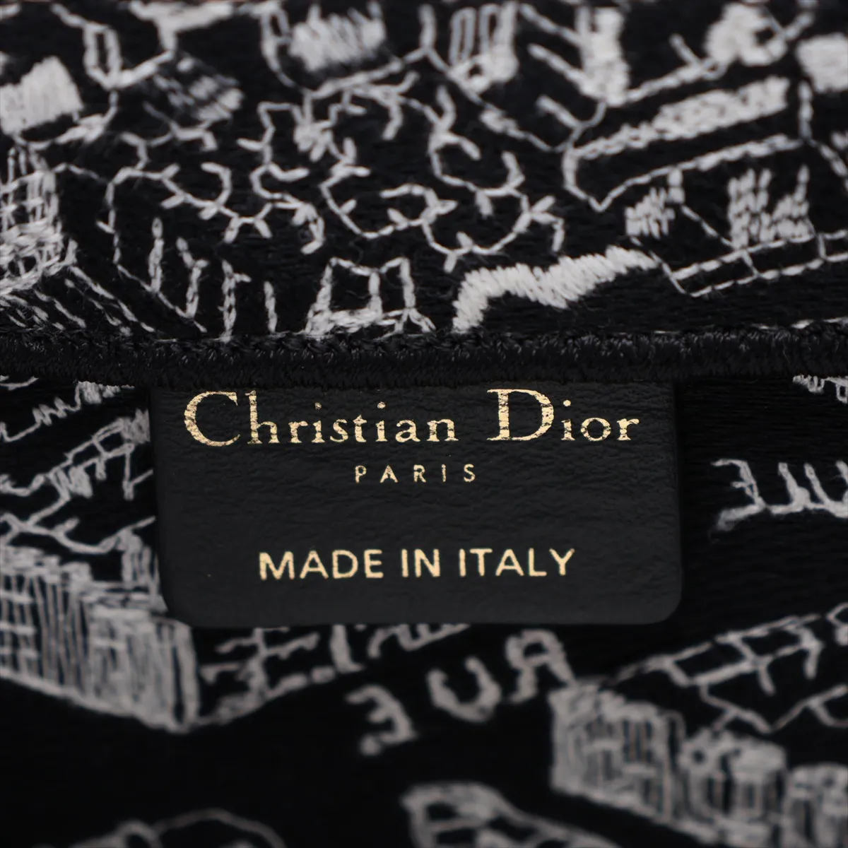 Book Tote Medium Canvas Tote Bag Black x White — view 8