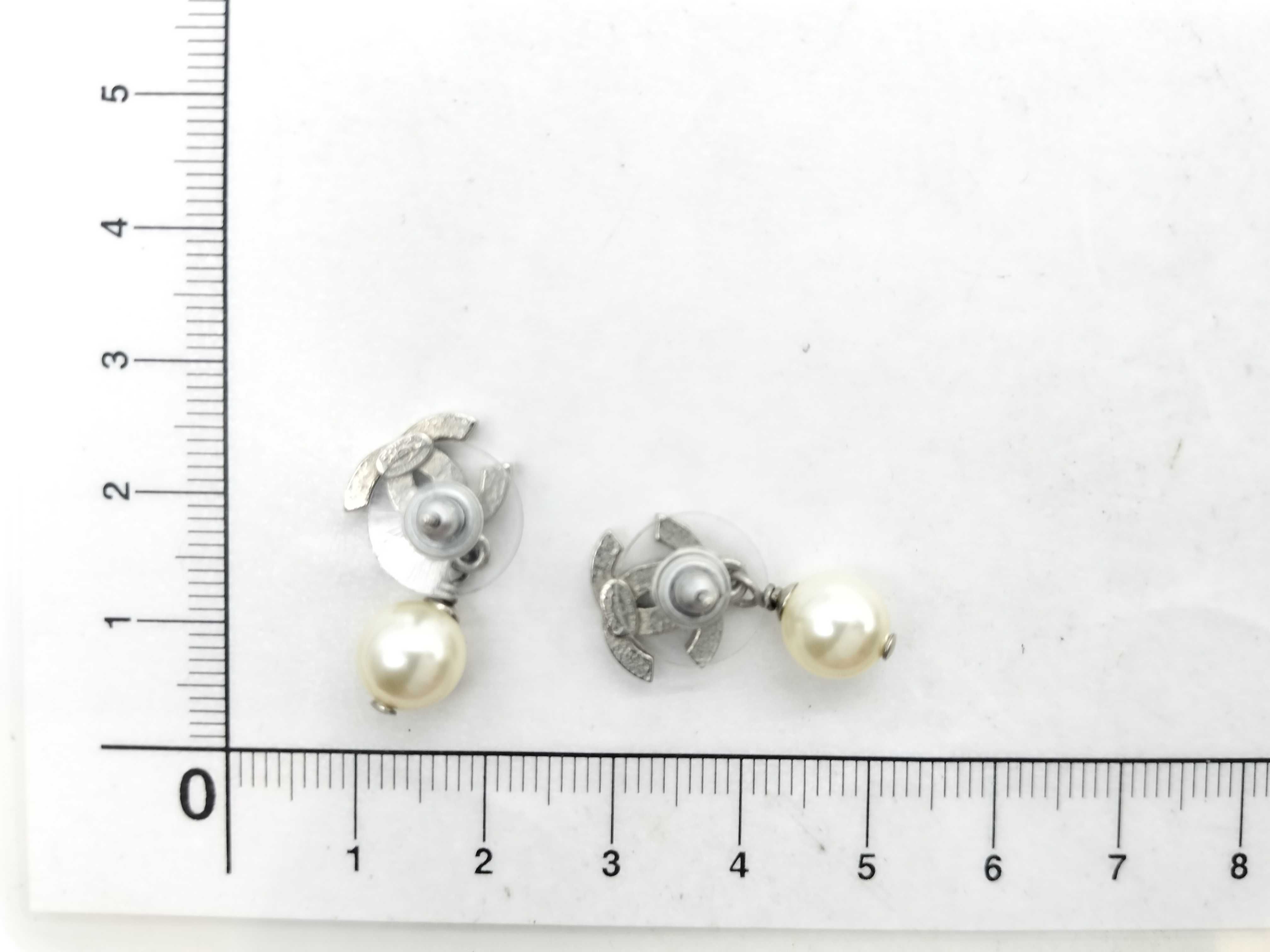 Mini Coco Mark Faux Pearl Earrings A11V Earrings — view 8